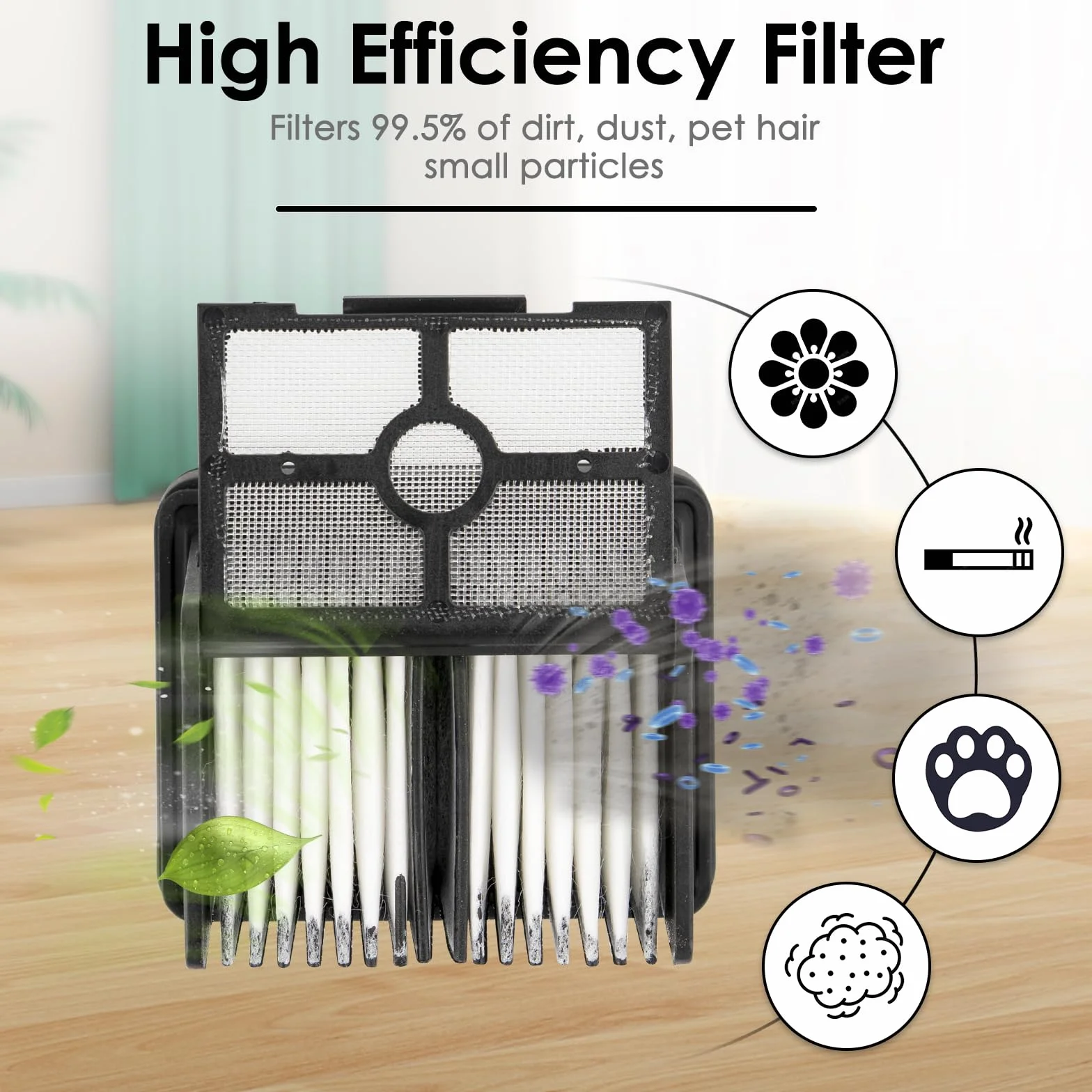 Wymienne wałki szczotkowe i filtry HEPA do Dreame H12 Pro H12 Dual, 3 sztuk wałki, 3 filtry, zestaw