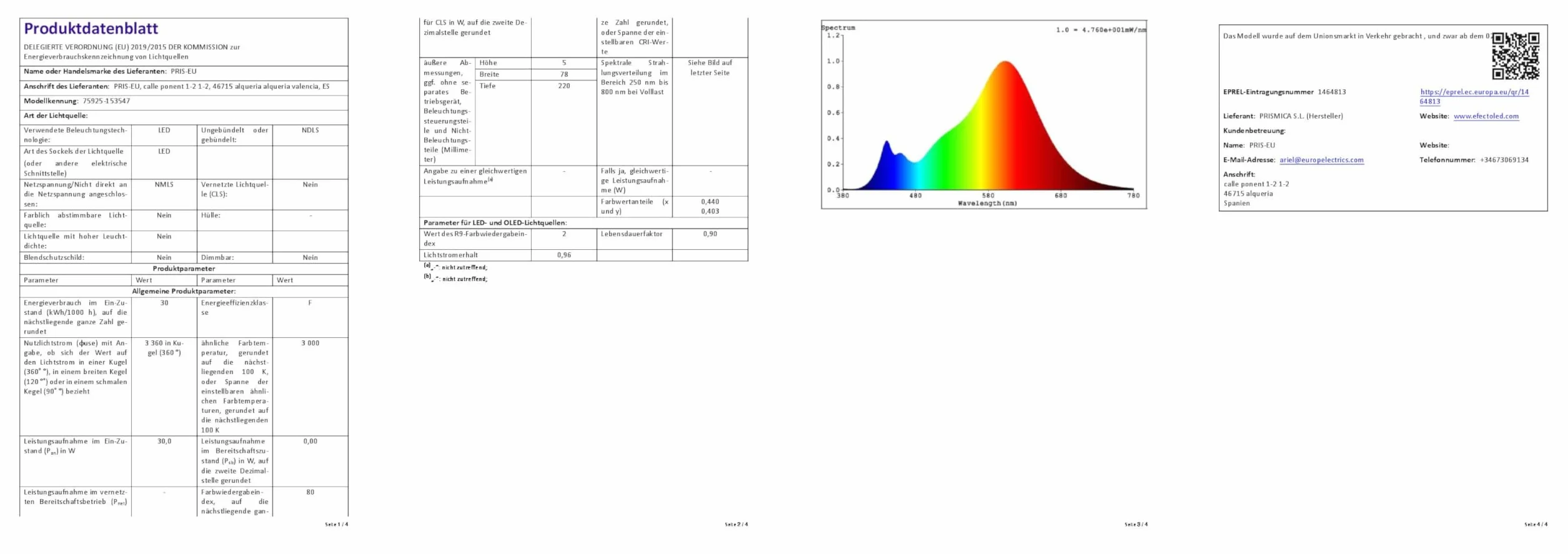 LEDKIA LIGHTING Plafon LED 30W Prostokątny 625x425mm CCT Czarny