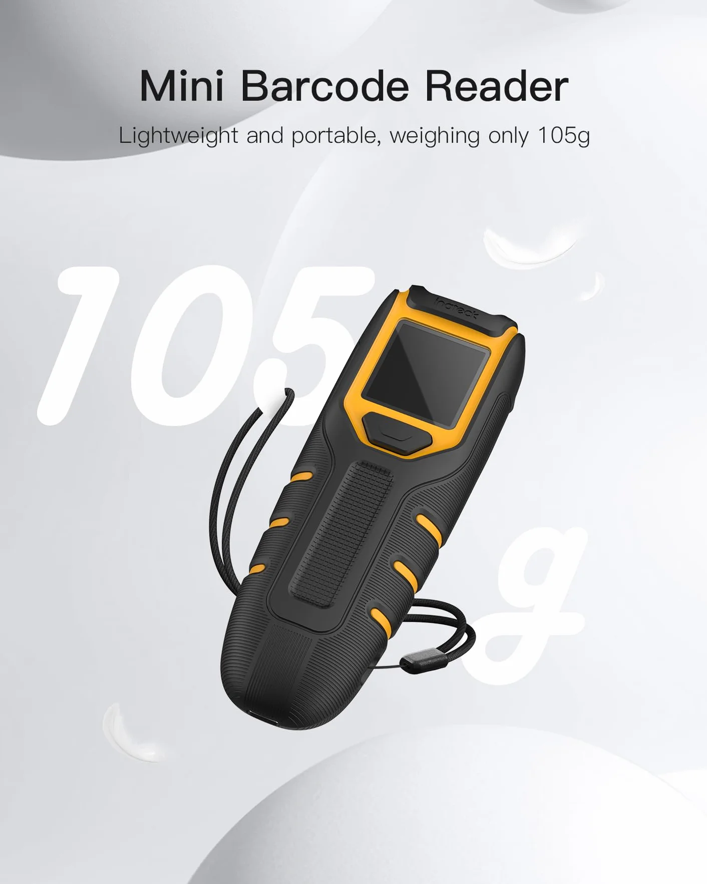 Inateck Bezprzewodowy Skaner Kodów Kreskowych Bluetooth 1D 2D QR BCST-47