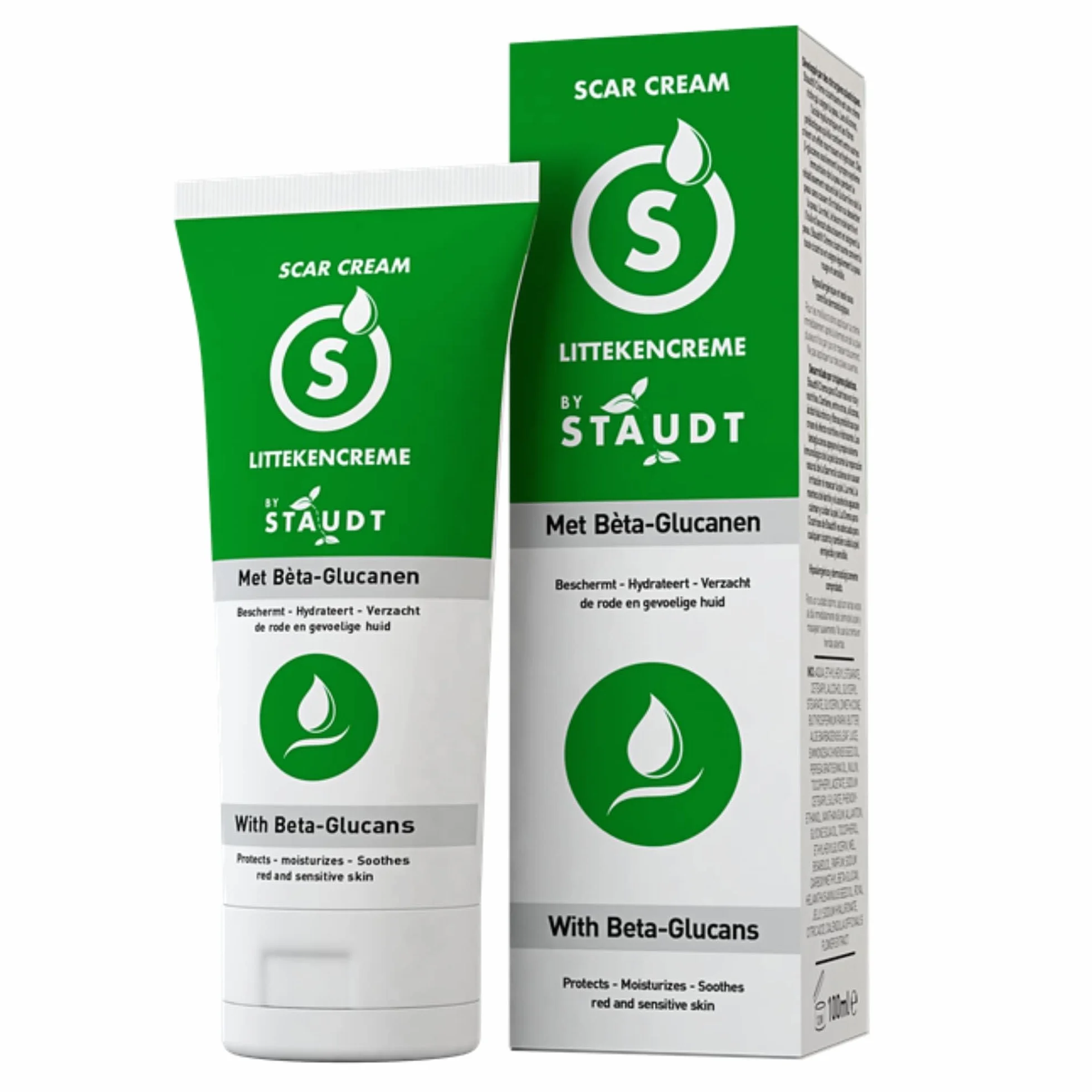STAUDT Krem na blizny premium, 100 ml, wartościowy rozmiar, zaawansowana formuła z witaminą E, miodem, kwasem hialuronowym i silikonem, intensywne gojenie starych i nowych blizn, chirurgicznych,