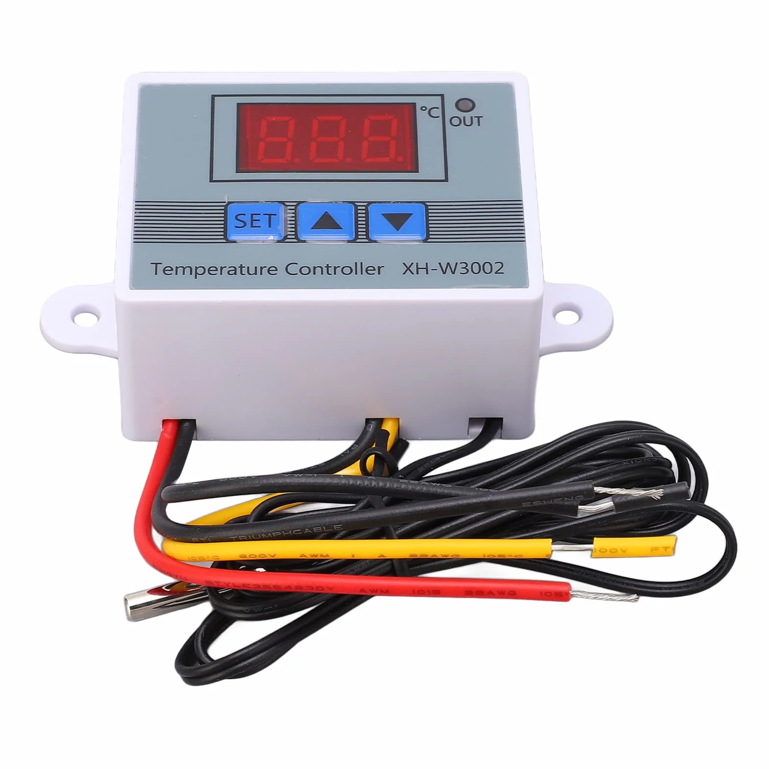 Cyfrowy przełącznik termostatu, mikrokomputer, regulator temperatury, programowalny ogrzewanie, chłodzenie, elektroniczny termostat 10 A z wodoodporną sondą (110-220 V)
