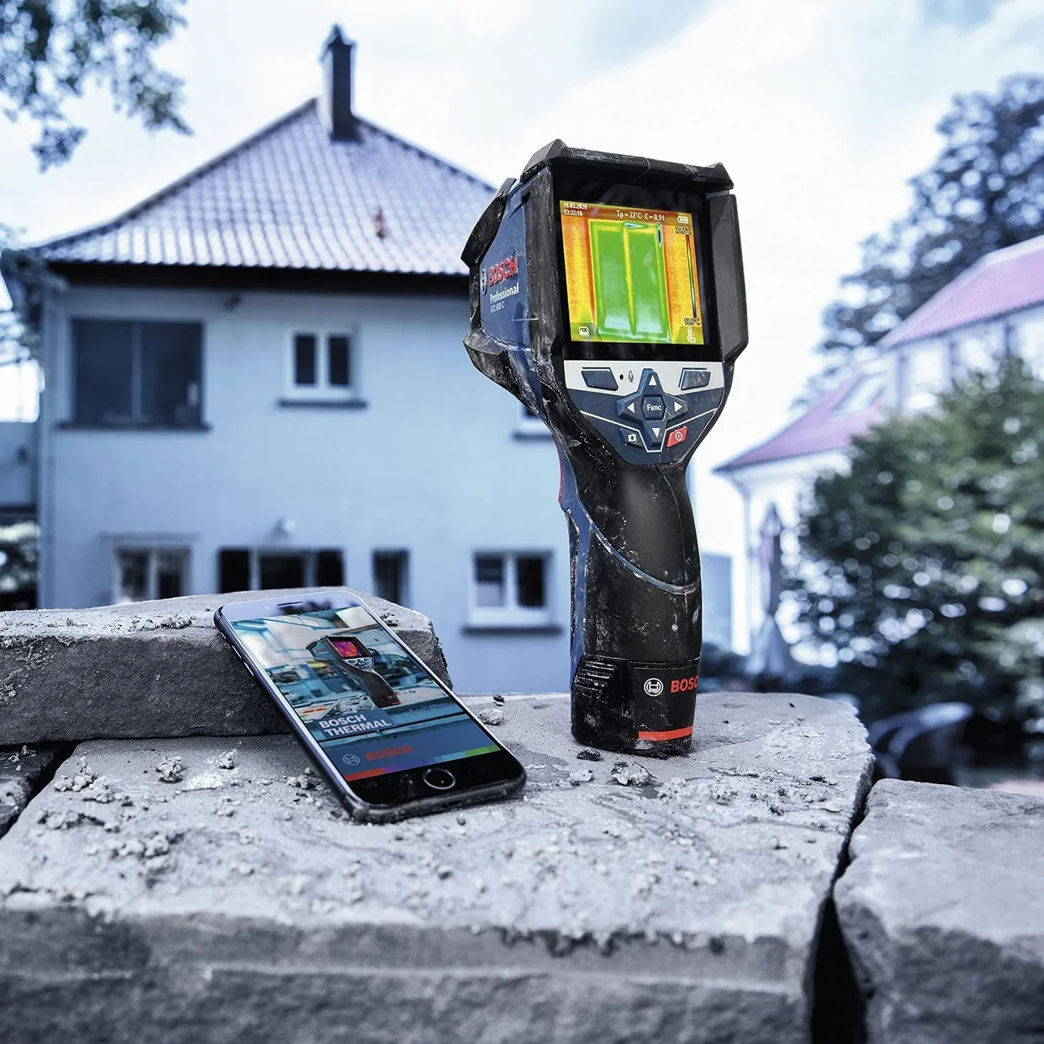 Bosch Professional GTC 600 C kamera termowizyjna 12V 256x192 px –20°C do +600°C zestaw z 2 akumulatorami 2.0Ah