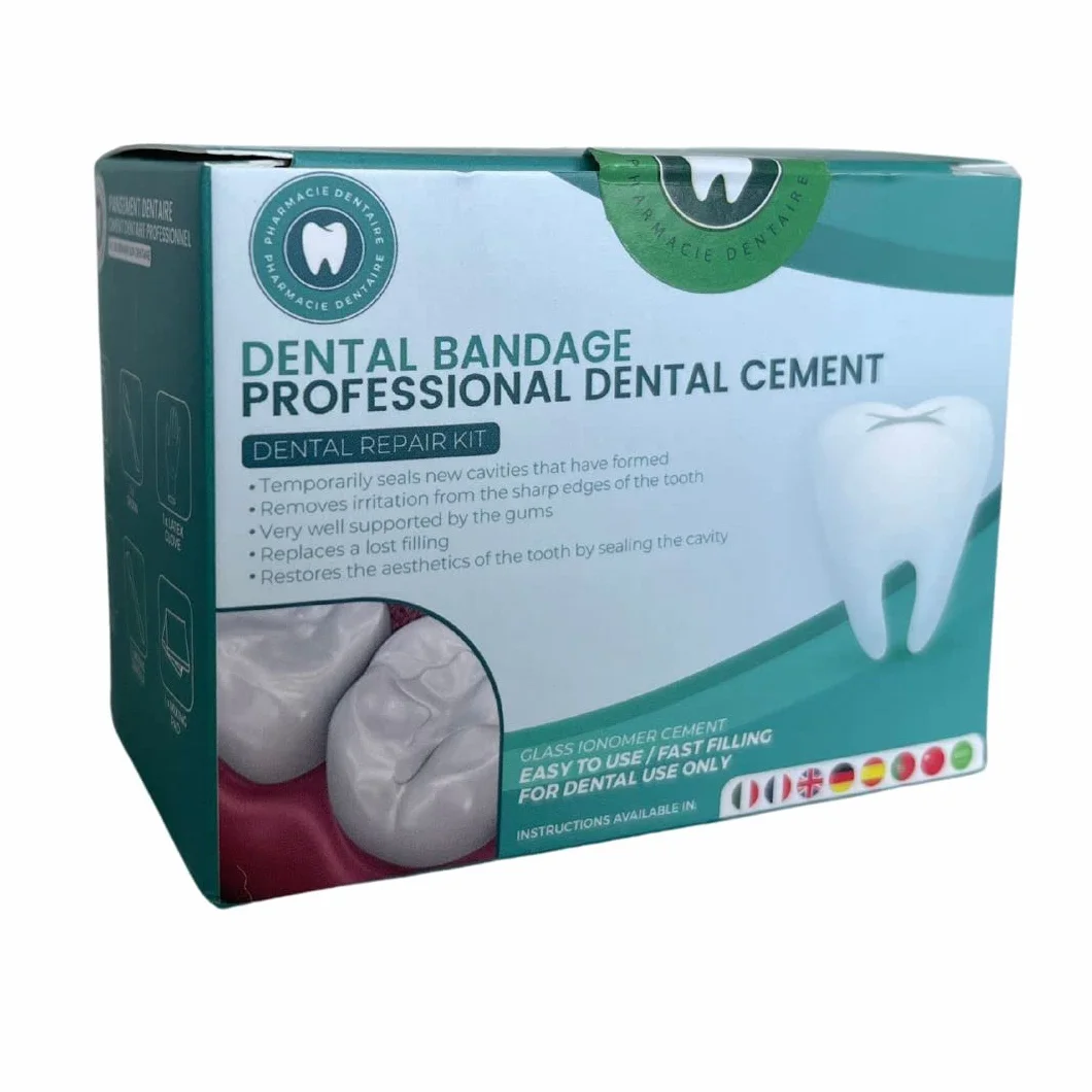 Cement dentystyczny zestaw do naprawy zębów gotowy do użycia