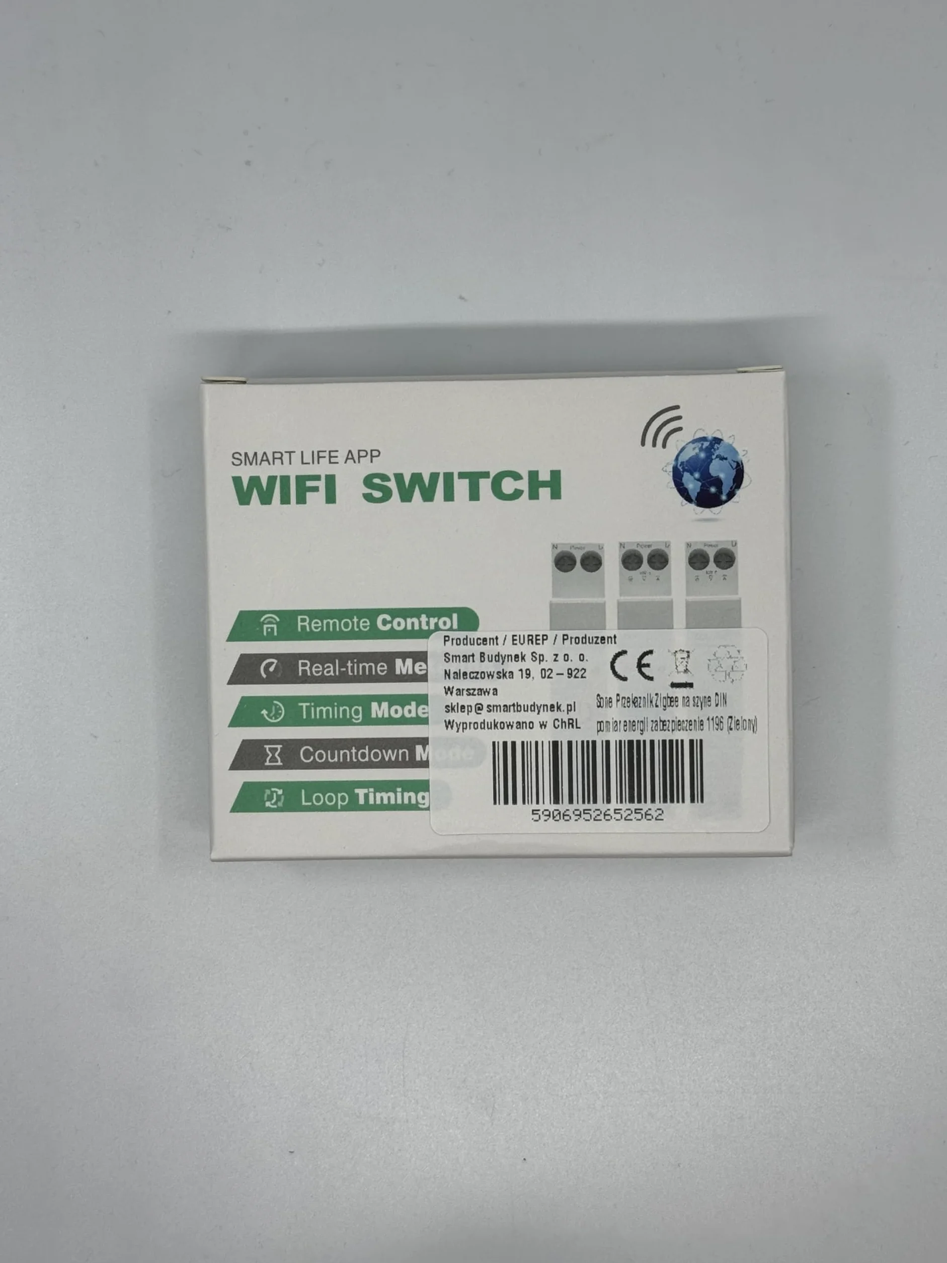 Przekaźnik ZIGBEE 63A TUYA SMART z pomiarem DIN zdalne sterowanie