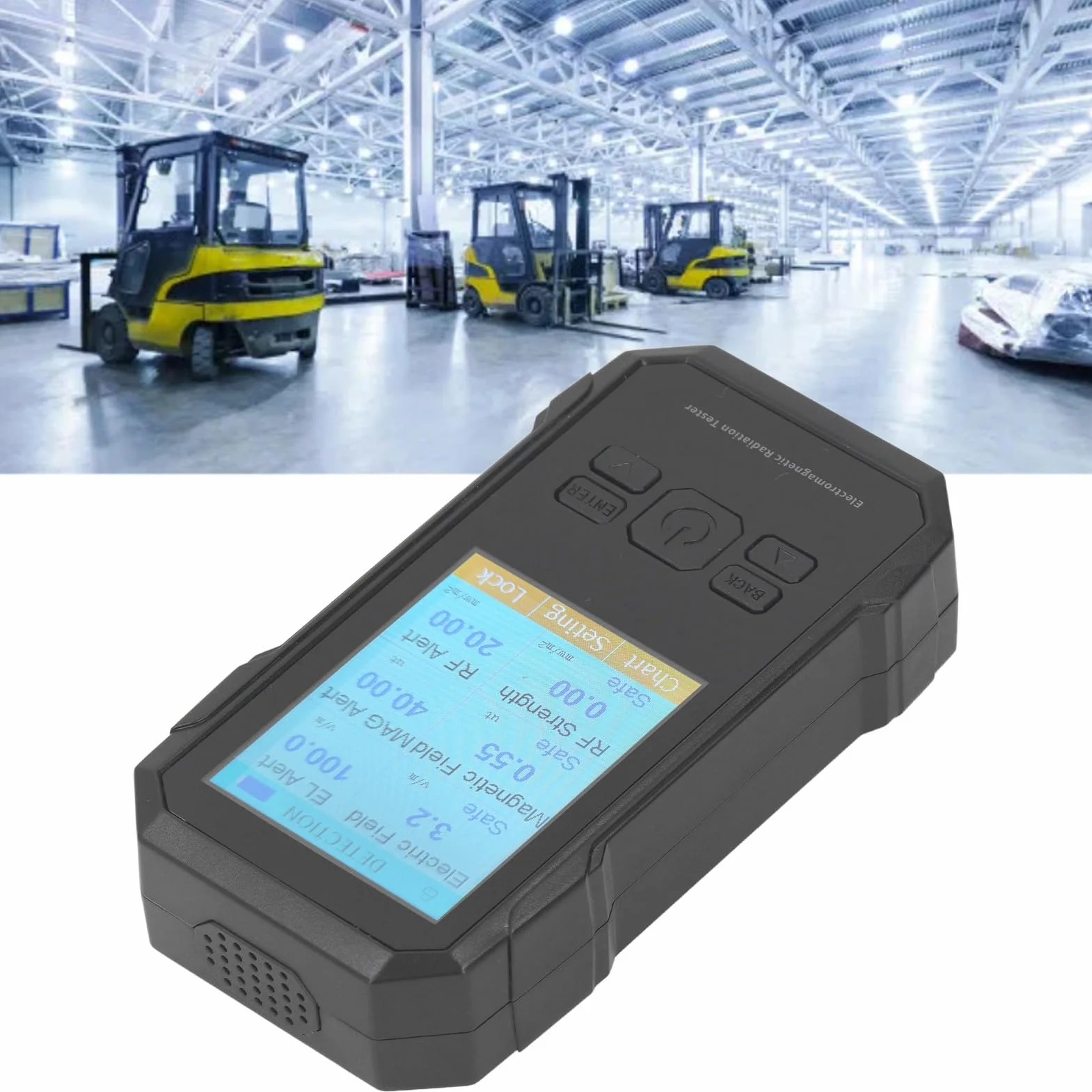 Miernik EMF GQ 3 w 1 z detekcją 5G, Rejestratorem Danych i Analizatorem Widma (BLACK)