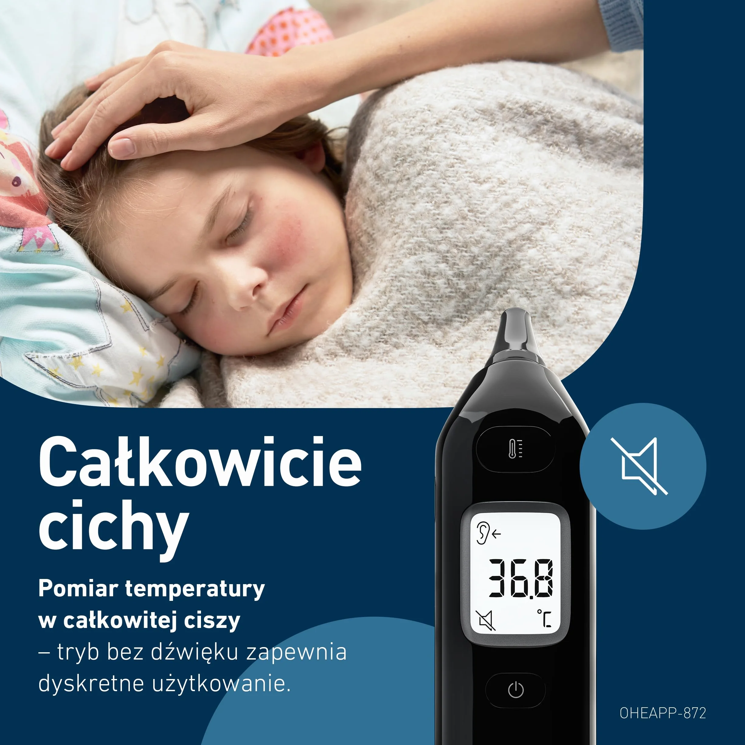 OMRON Gentle Temp 533, Cyfrowy Termometr Douszny na Podczerwień dla Niemowlęta, Dzieci i Dorosłych, Termometr Douszny z Szybkim 1-sekundowym Pomiarem i Konstrukcją bez Używania Jednorazowej Osłonki