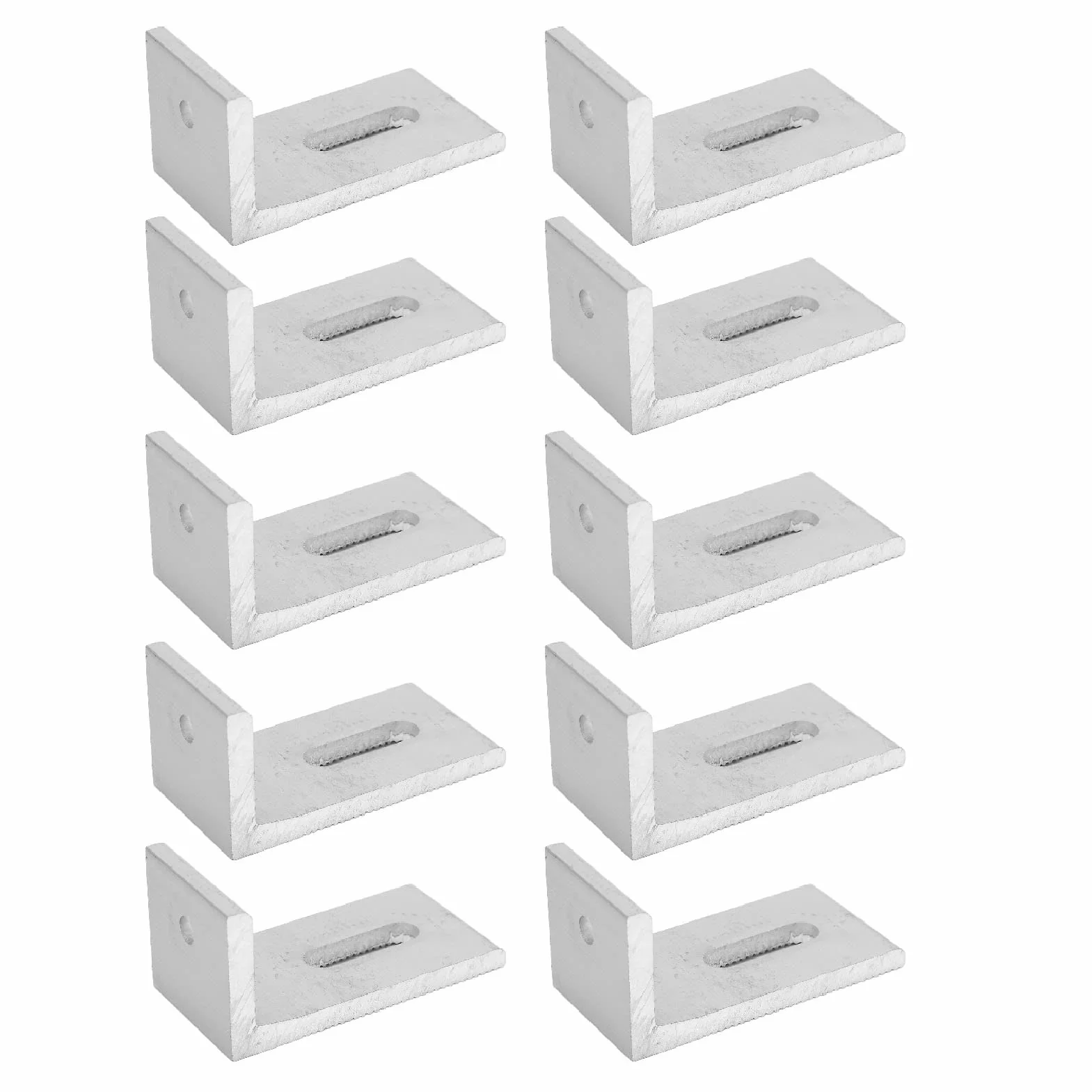 Mocowanie Słoneczne L Foot 10PCS do Panelu Fotowoltaicznego Aluminiowe Wsporniki Dachowe