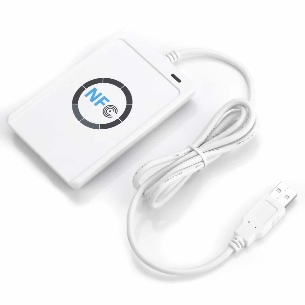 Bezkontaktowy Czytnik Czytników, Czytnik NFC RFID Writer ACR122U ISO 14443A B Darmowe Oprogramowanie w Kolorze Białym