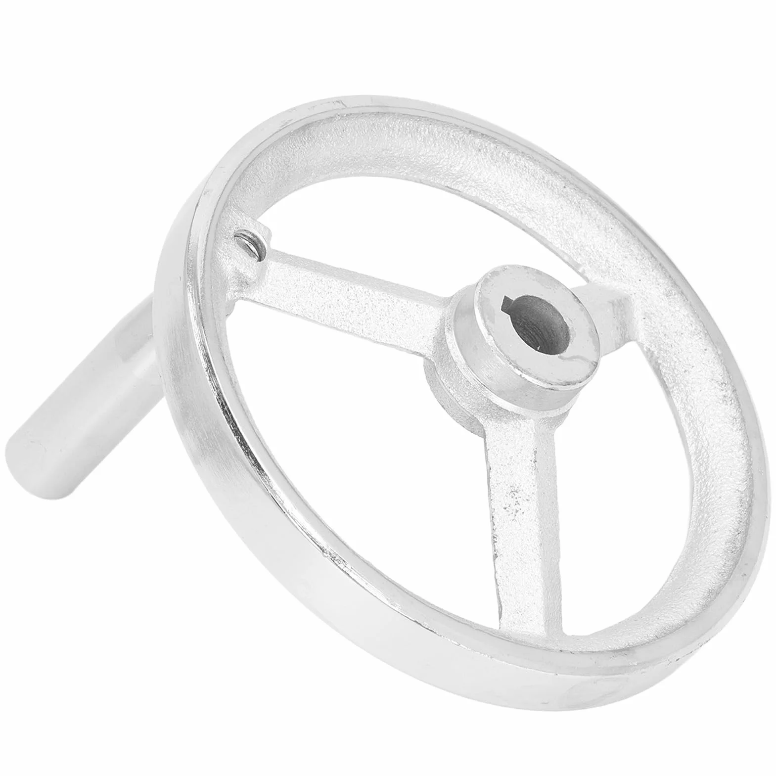 Koło Ręczne żeliwne Chromowane 16x160mm 3 Szprychy Zdejmowanym Uchwytem