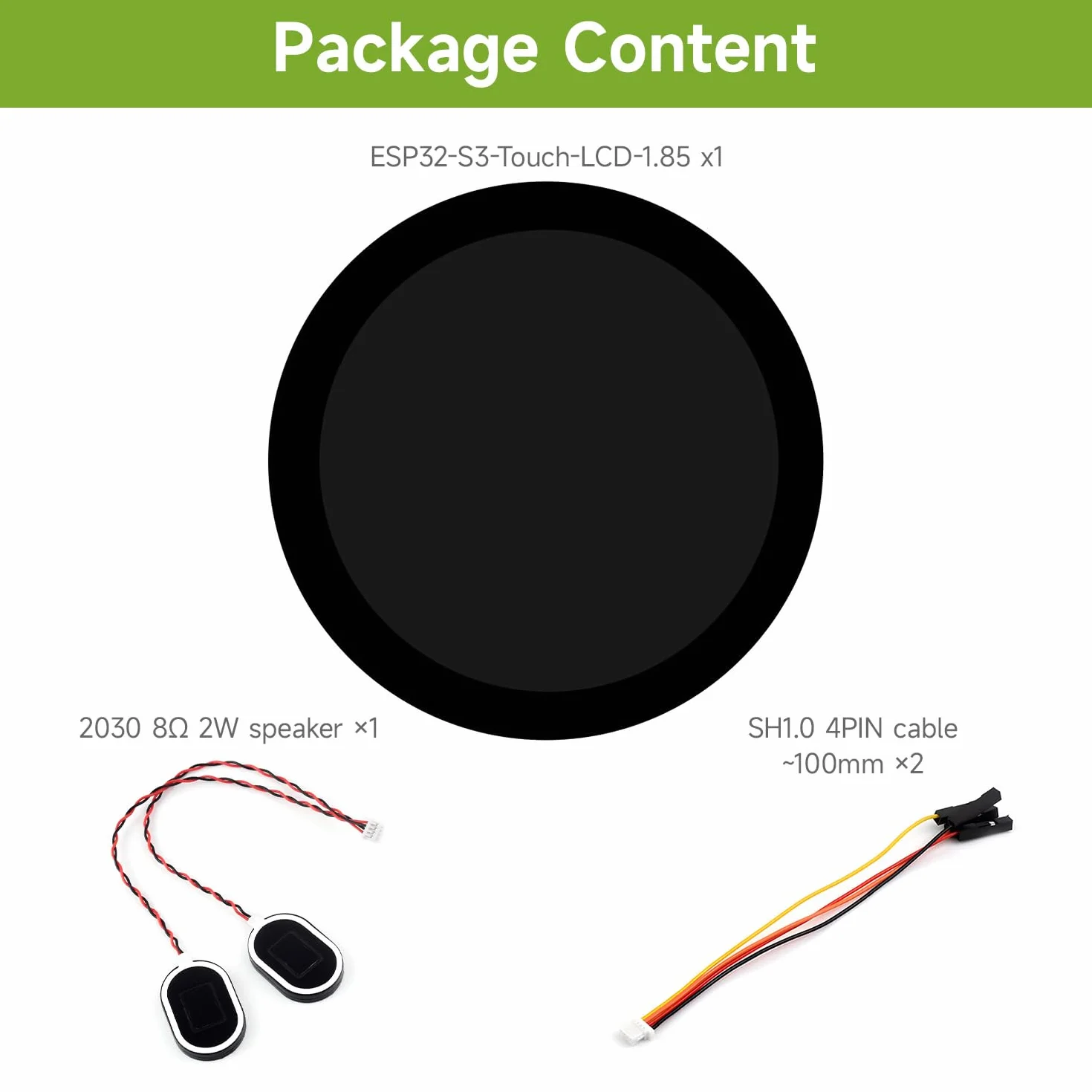 Waveshare ESP32-S3 1.85inch Touch Display Development Board 360x360 32-Bit LX7 Dual-Core 240MHz WiFi BT Accelerometer Gyroscope