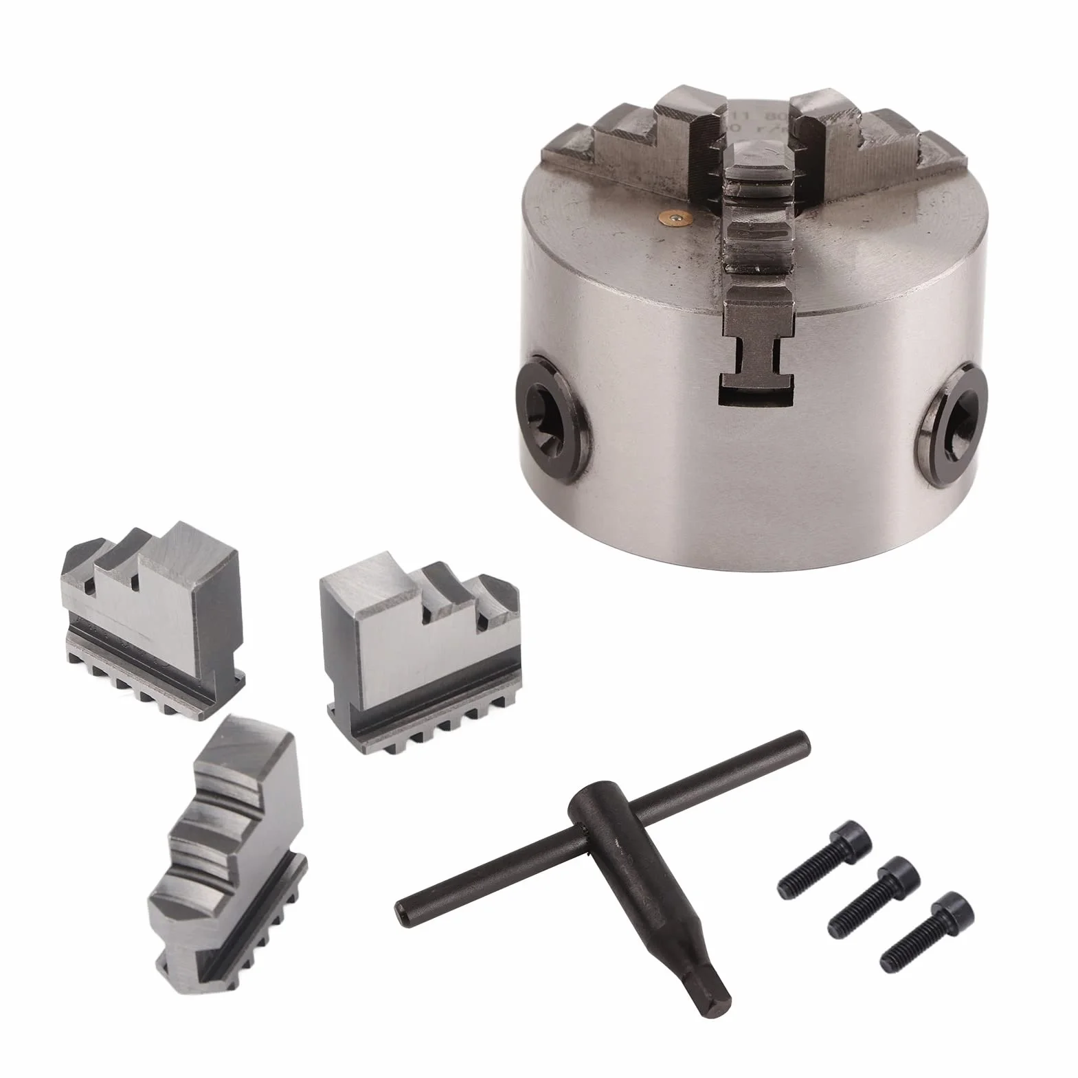 Akozon SANOU K11-80 3-calowy 3-szczękowy uchwyt tokarski samocentrujący 80 mm precyzja 0,07 mm