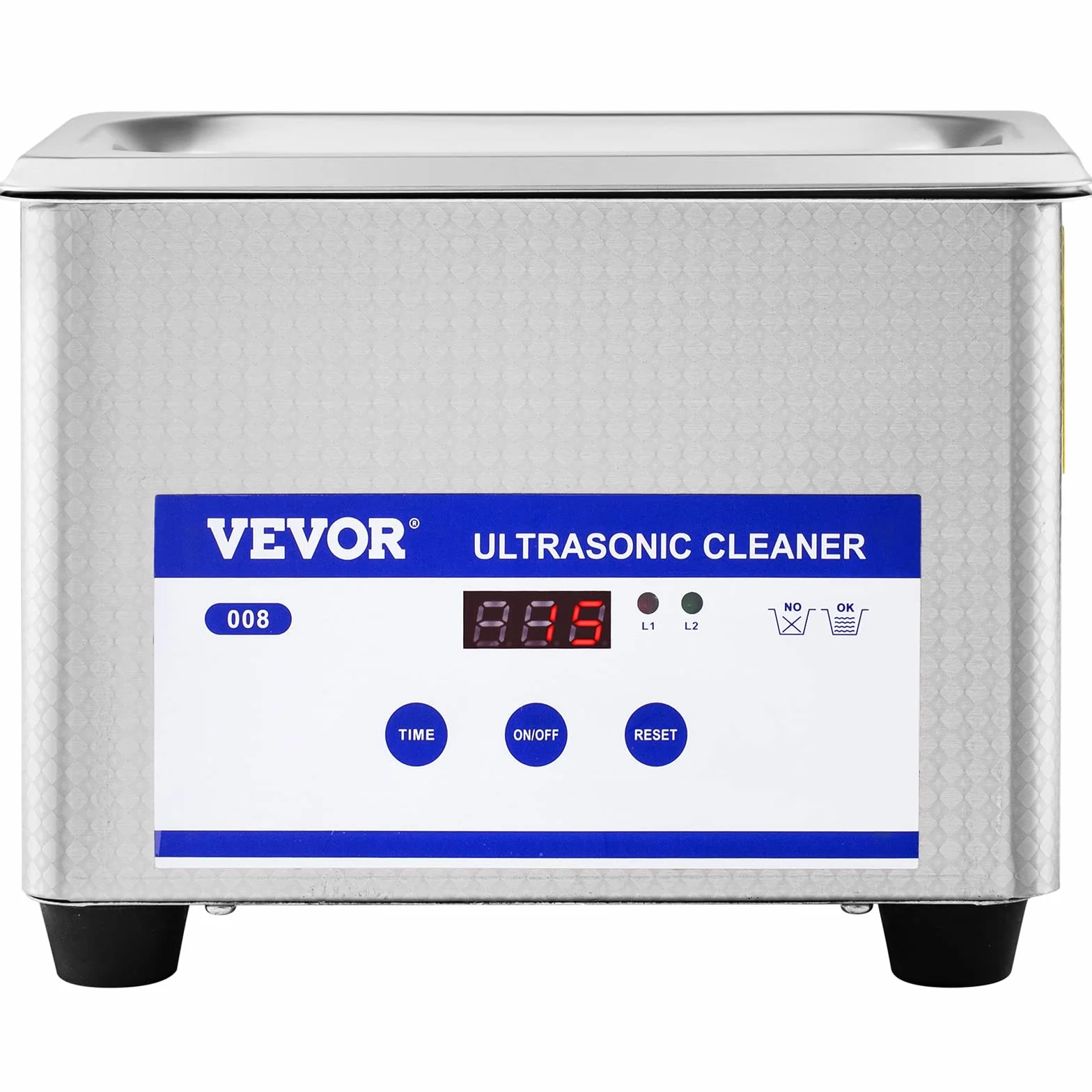 VEVOR Ultradźwiękowy środek czyszczący 800ml 35W Profesjonalna myjka ultradźwiękowa ze stali nierdzewnej 40 kHz z wyświetlaczem LED