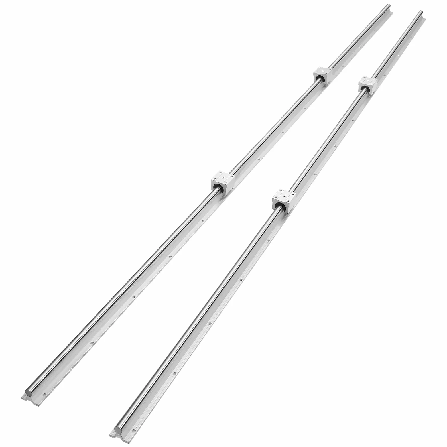 VEVOR Prowadnica liniowa SBR20-2200 mm stal węglowa aluminiowa z blokami ślizgowymi SBR20UU