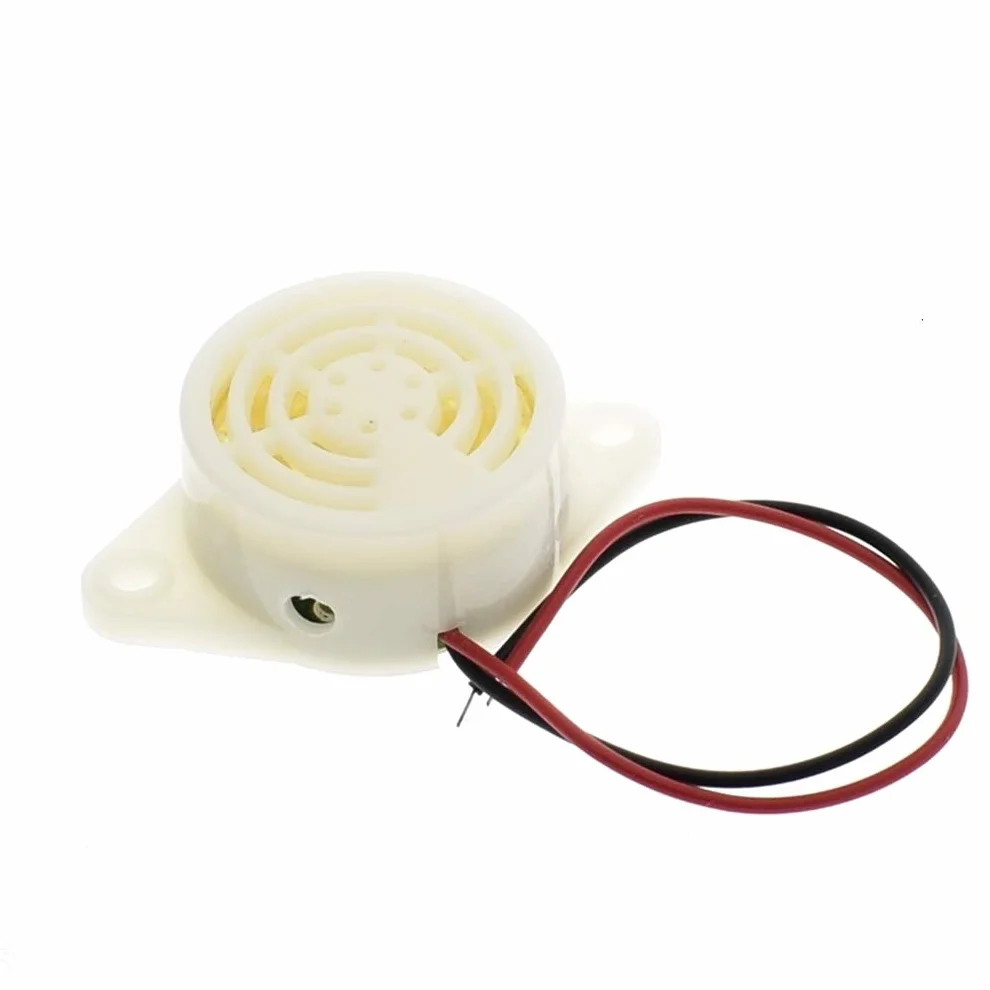 Hailege 5pcs 95DB Alarm Buzzer SFM-27 High-decibel 3-24V 12V Electronic Buzzer Beep Alarm Intermittent Continuous Beep for Arduino