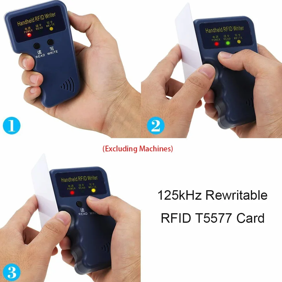 Karta identyfikacyjna RFID 125kHz T5577/EM4305 PVC 0,8mm biała