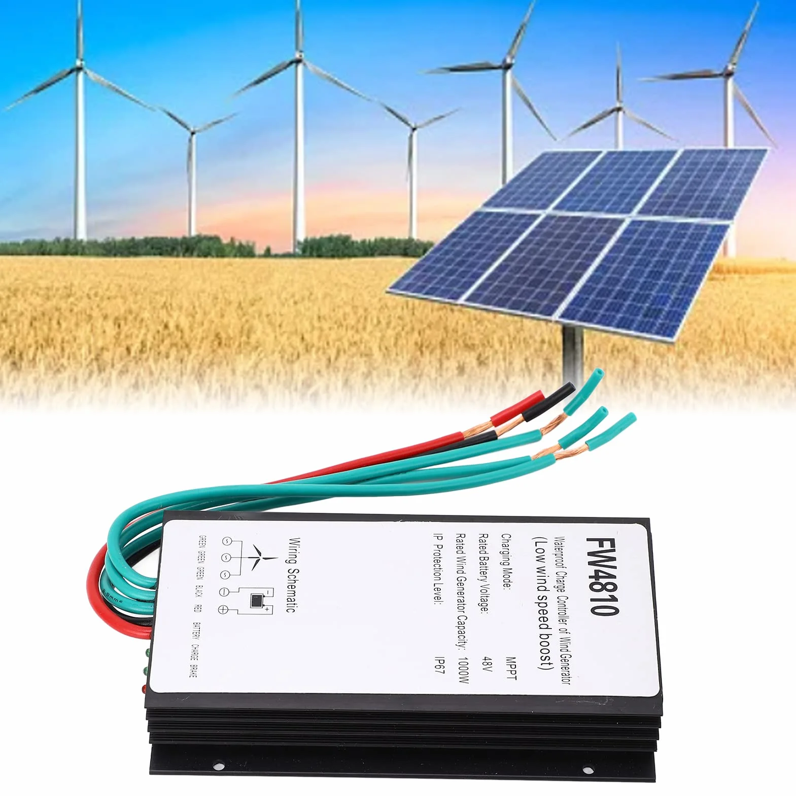 Kontroler ładowania generatora wiatrowego 1000W 48V IP67 MPPT