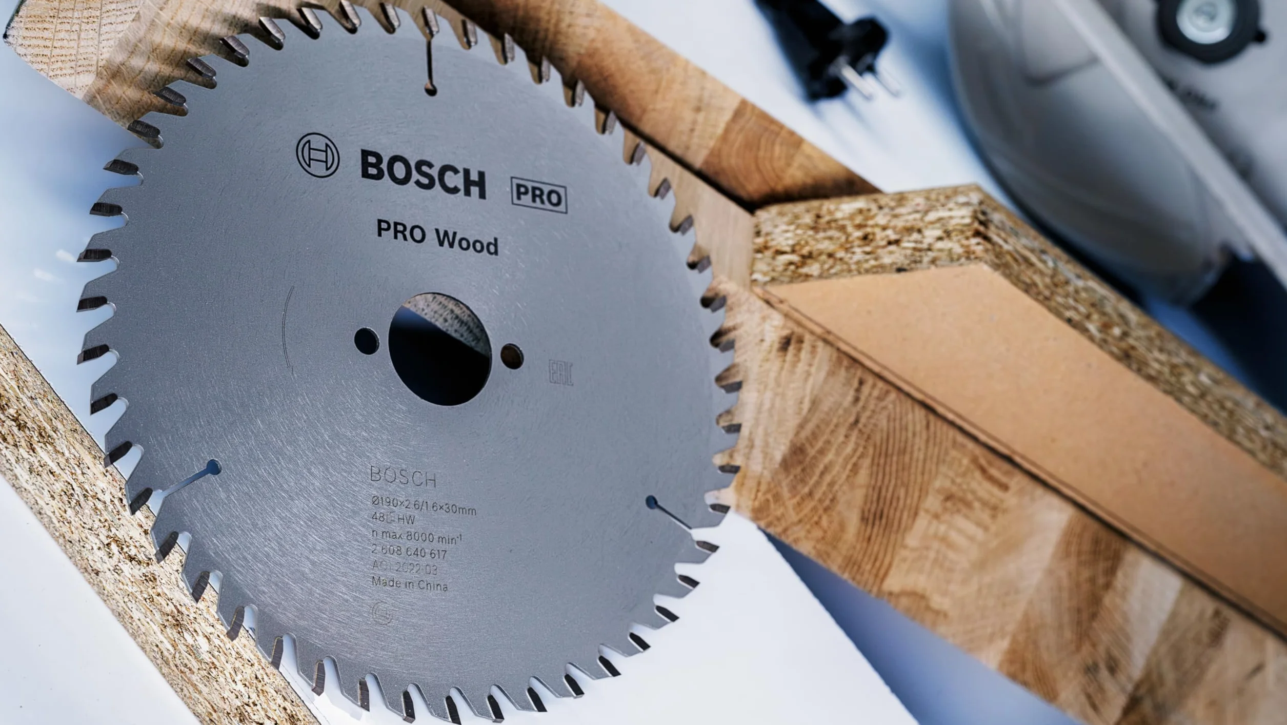 Bosch Professional 1x Tarcza do piły tarczowej Speedline Wood (do Drewno, Płyta wiórowa, Płyty budowlane lekkie, Ø 190 x 20/16 x 2.2 mm, 24 zębów, Osprzęt pił tarczowych)
