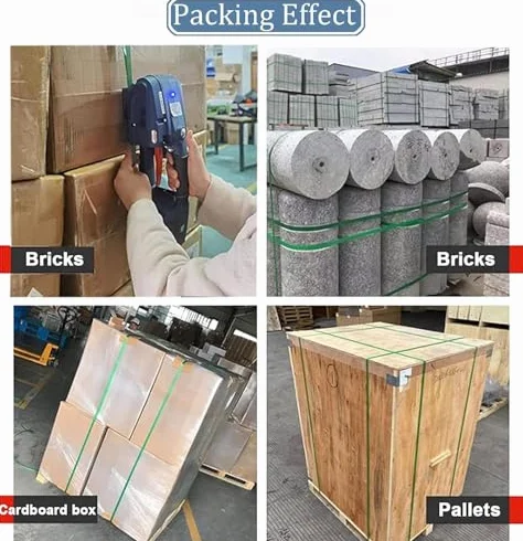 Elektryczna maszyna do spinania, narzędzie do spinania, elektryczny napinacz paska do plastikowych pasków, bateria 4000 mAh, ekran LCD, narzędzie do belowania taśmy
