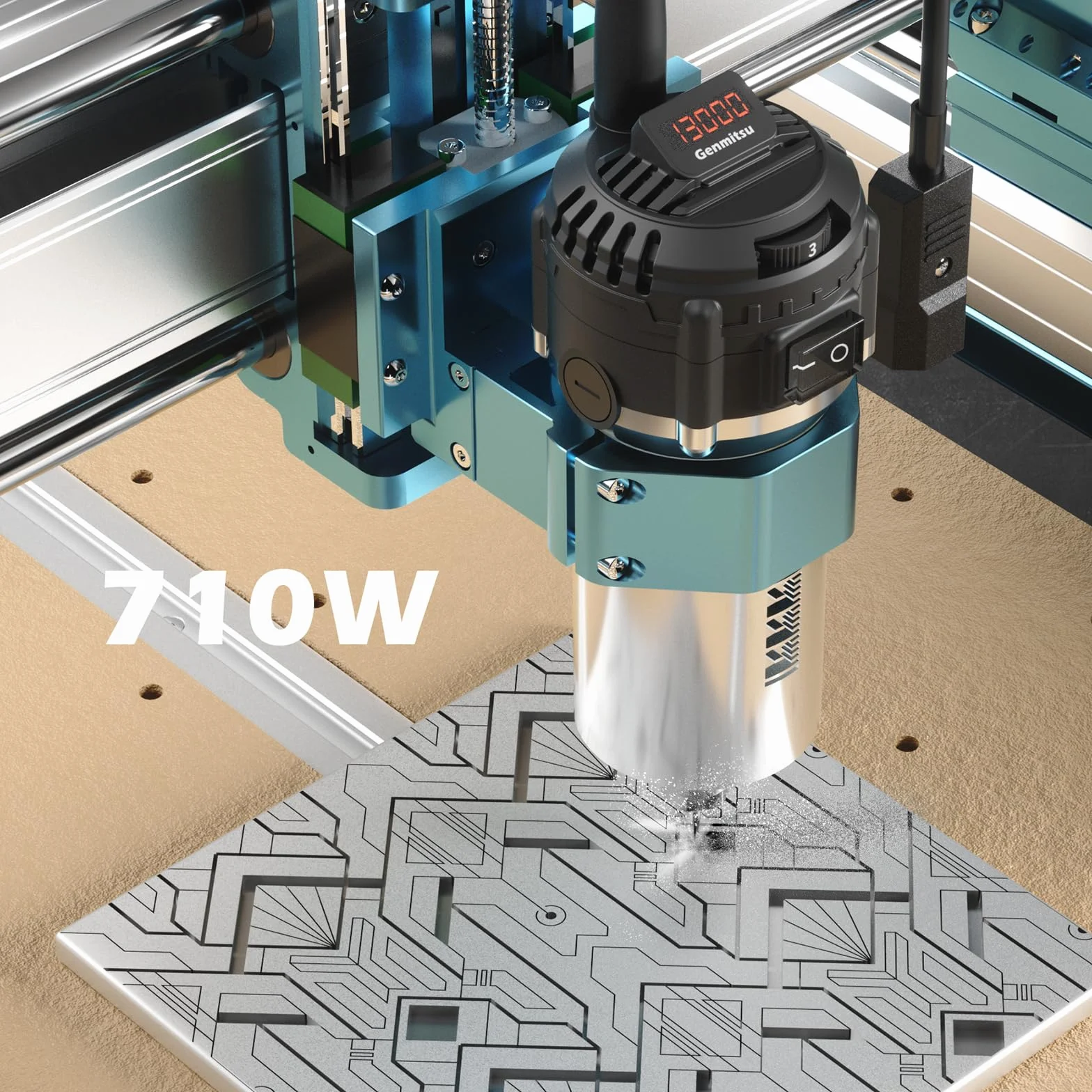 Genmitsu 4040-PRO MAX Maszyna CNC 710 W 3-osiowa do grawerowania drewna metalu akrylu