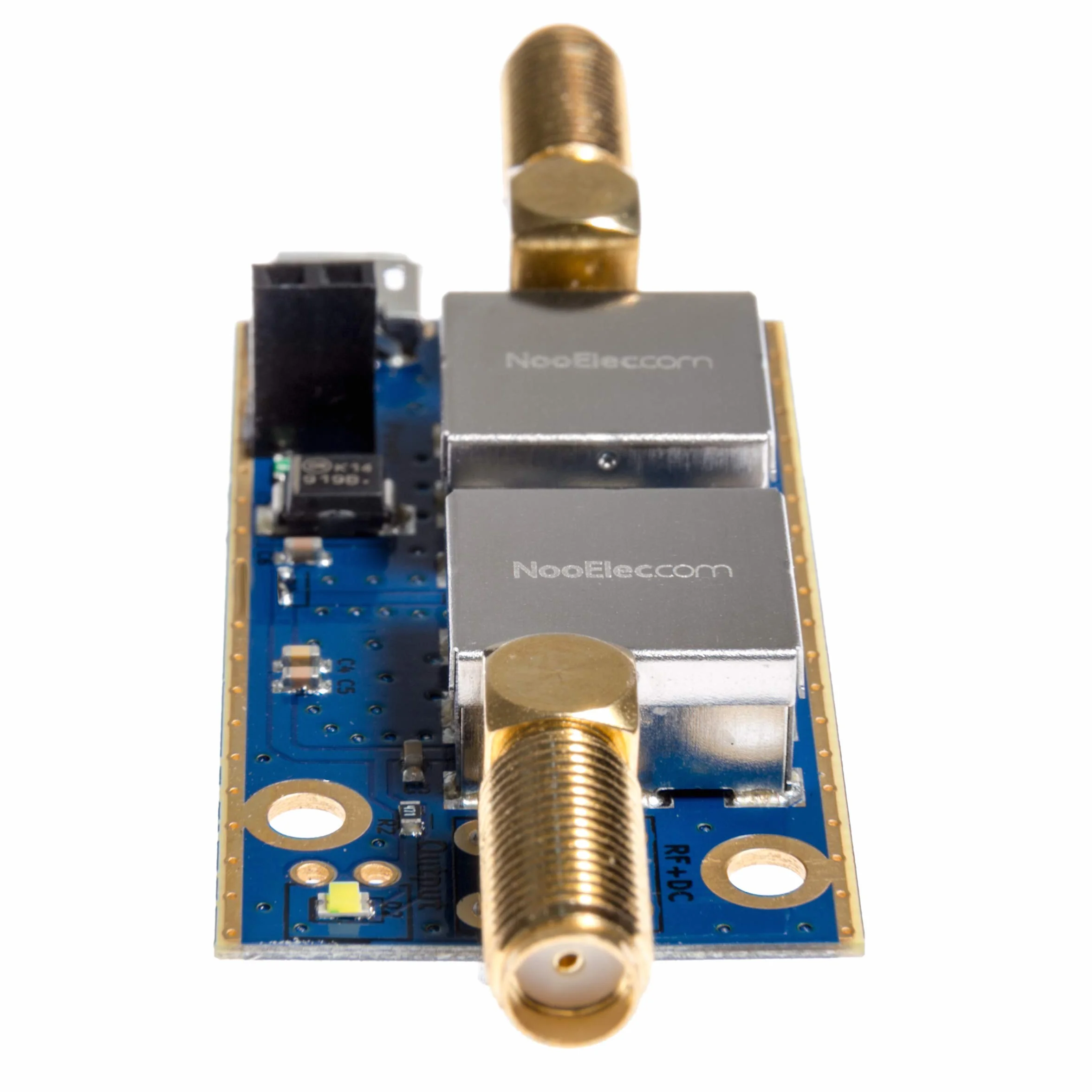 NooElec SAWbird+ GOES Barebones: Premium filtr SAW i moduł kaskadowy LNA o niskim poziomie szumów do zastosowań NOAA (GOES/LRIT/HRIT/HRPT), częstotliwość środkowa 1688 MHz