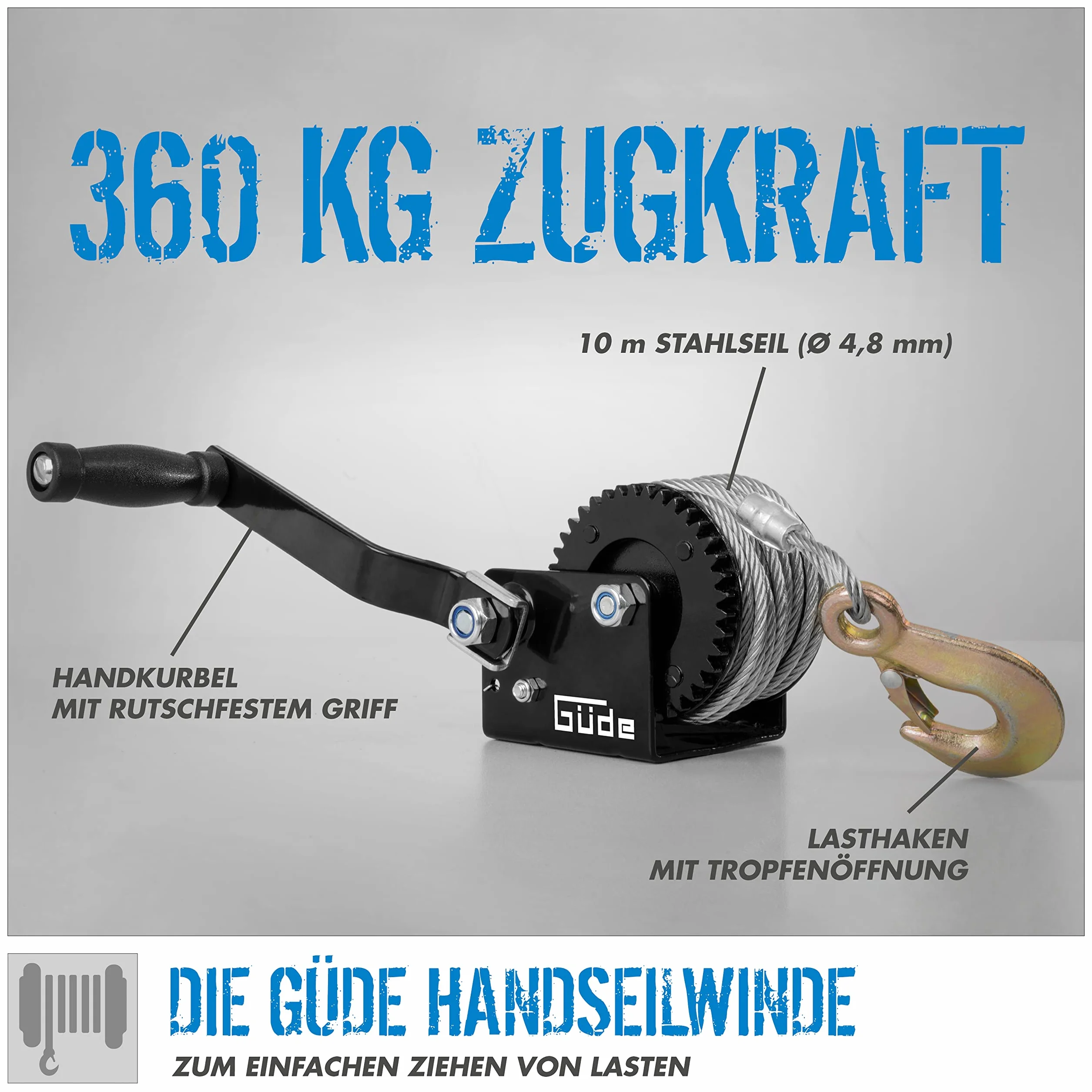 Güde Wciągarka 360 Kg 10 m