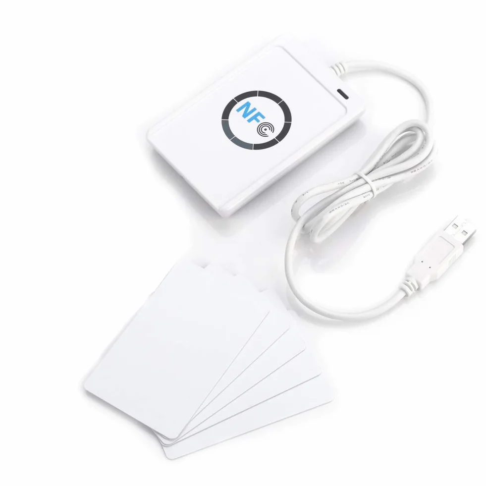 Bezkontaktowy Czytnik Czytników, Czytnik NFC RFID Writer ACR122U ISO 14443A B Darmowe Oprogramowanie w Kolorze Białym