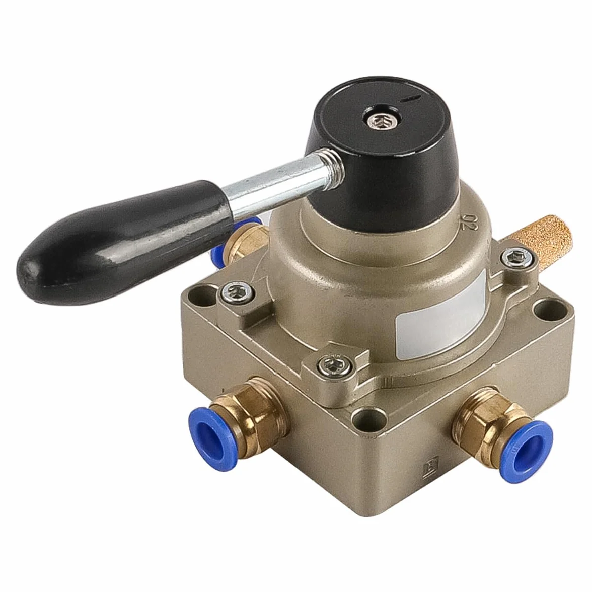 Zawór ręczny pneumatyczny Hv-03 3/8" BSP 3-pozycyjny 4-drożny