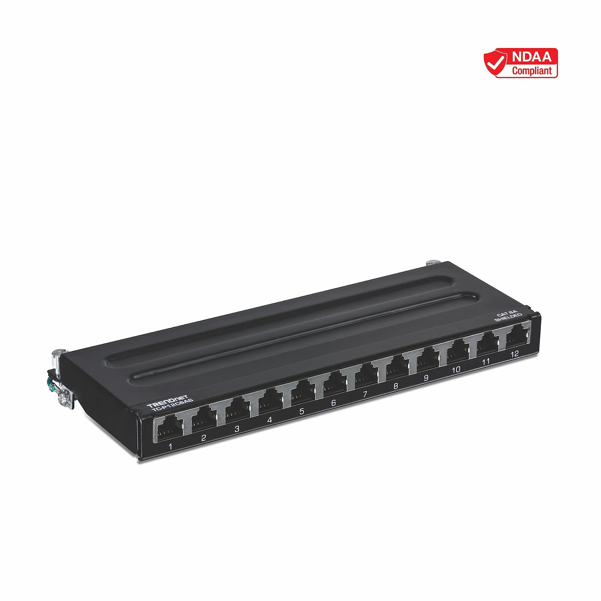 TRENDnet TC-P12C6AS panel krosowy 12-portowy Cat6a ekranowany