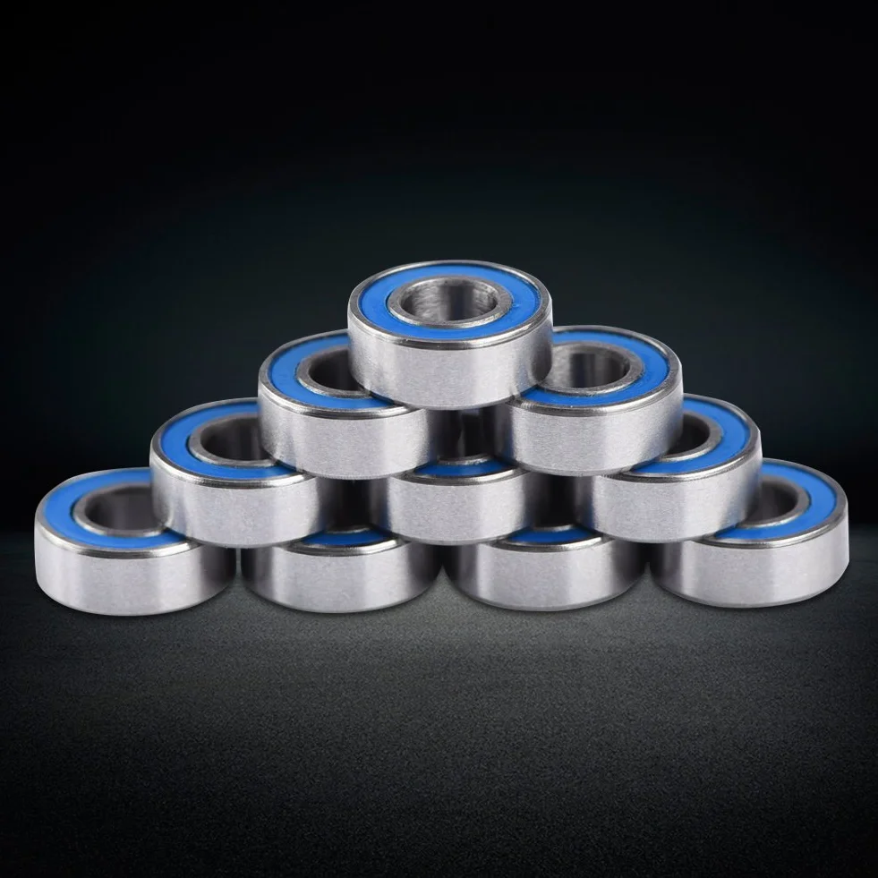 10 stücke MR115 2RS Kugellager TOPINCN Stahl Doppel geschirmt Miniaturkugellager Rillenkugellager 5x11x4mm MEHRWEG VERPACKUNG