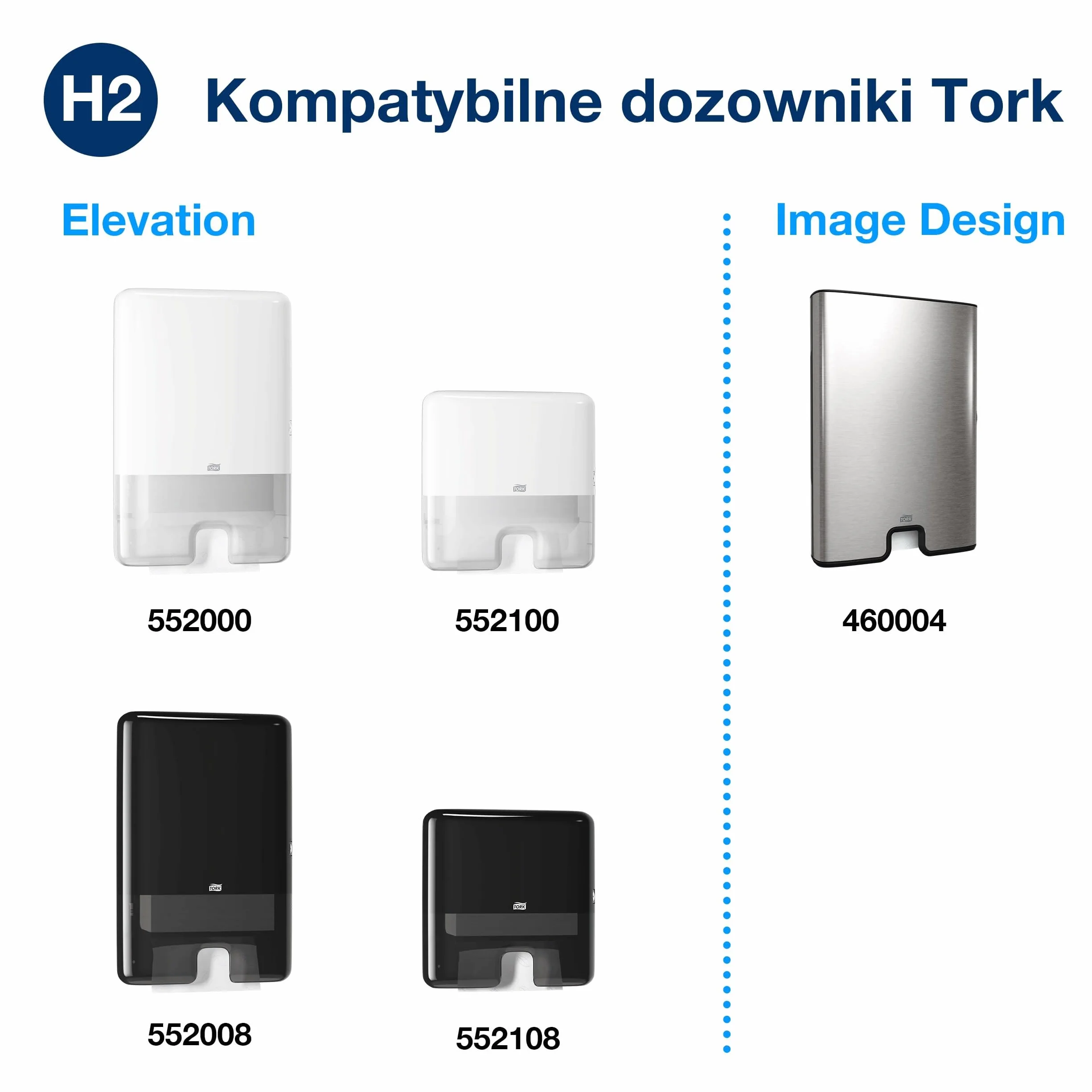 Tork Xpress Skompresowane Miękkie Ręczniki Papierowe Składane Białe H2, 2-Warstwowe, Chłonne, 12 x 225 Odcinków