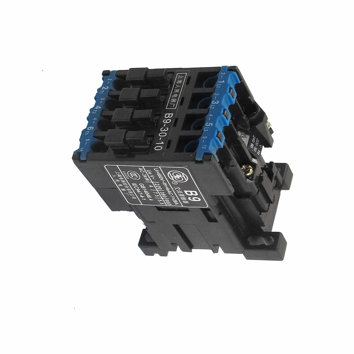 Aexit B9-30-10 220V 50Hz Cewka 28A (AC-1) Ie 3 biegun 3NO 5,5KW (AC-3) Stycznik AC(Contacteur CA B9-30-10 Bobine 28A (AC-1) 220V 50Hz, Ie, 3 pôles 3NO 5,5KW (AC-3)