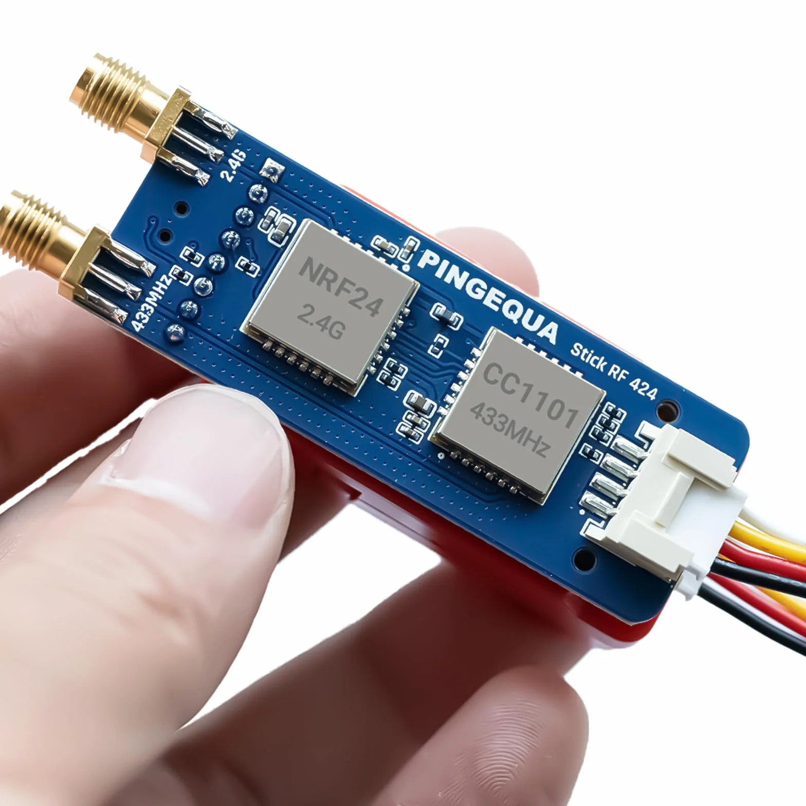 Stick RF 424 CC1101 & NRF24 podwójny moduł RF do M5Stack StickC Plus 2-433 MHz i 2,4 GHz płyta rozszerzeń zaprojektowana dla oprogramowania sprzętowego Bruce, ze zoptymalizowanym obwodem