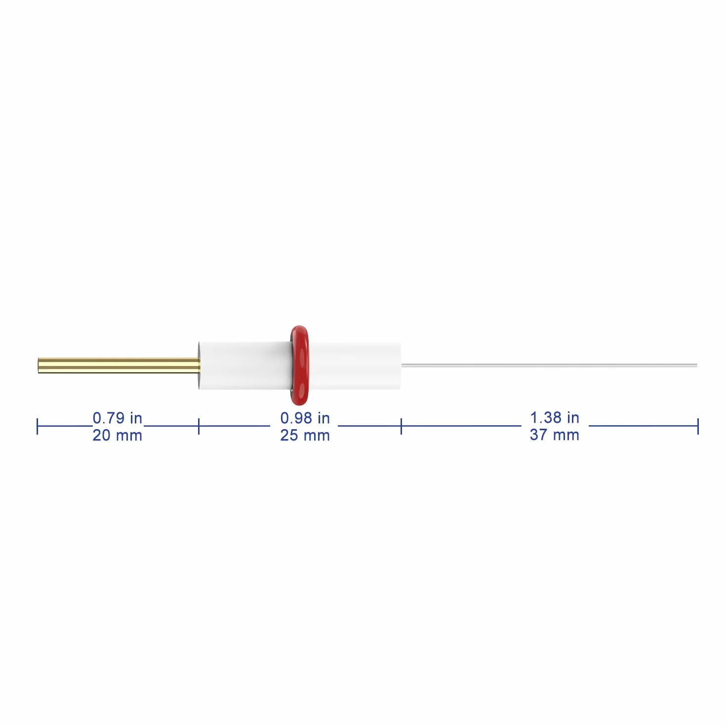 Labasics Platynowa elektroda, 37 mm czystość Pt Komórki elektrolityczne Platyna elektroda z obudową PTFE pomoc elektroda do komórek elektrolitycznych Labasics, 0,5 mm