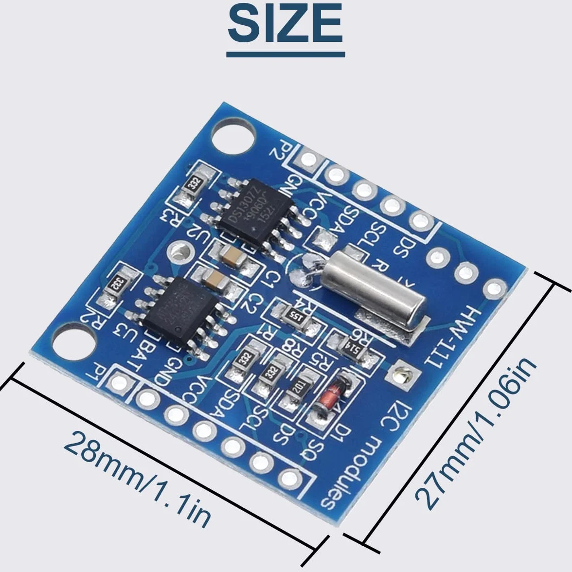 5 szt. mały moduł zegara RTC I2C w czasie rzeczywistym AT24C32 pamięć pamięci pamięci o wysokiej precyzji DS1307 moduł zegara do Arduino do AVR ARM PIC SMD, z prostym pojedynczym rzędem