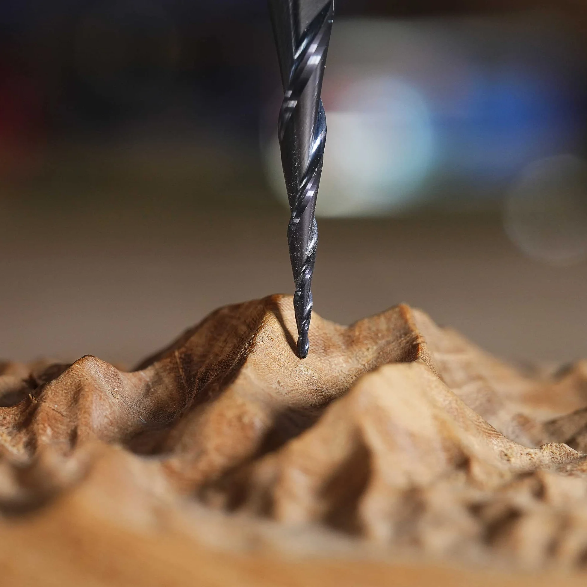 SpeTool Frez z palcami 6 mm Stożkowa kulka do nosa CNC Promień 1,0 mm, grawerowanie z węglika wolframu, frez kulisty, z powłoką TiAIN