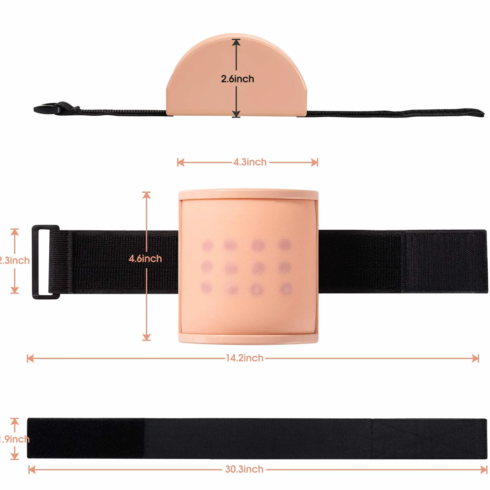 Medarchitect IM, ID, SQ Injection Practice Pad, śródskórne i podskórne i domięśniowe podkładka treningowa 3 w 1 dla studenta medycyny, pielęgniarki, lekarza, konstrukcja do noszenia