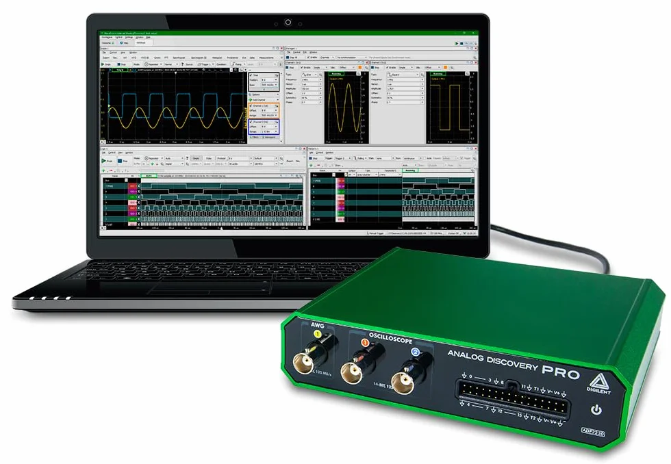 Analog Discovery Pro ADP2230: oscyloskop USB, generator funkcji, analizator logiki i zmienne zasilanie