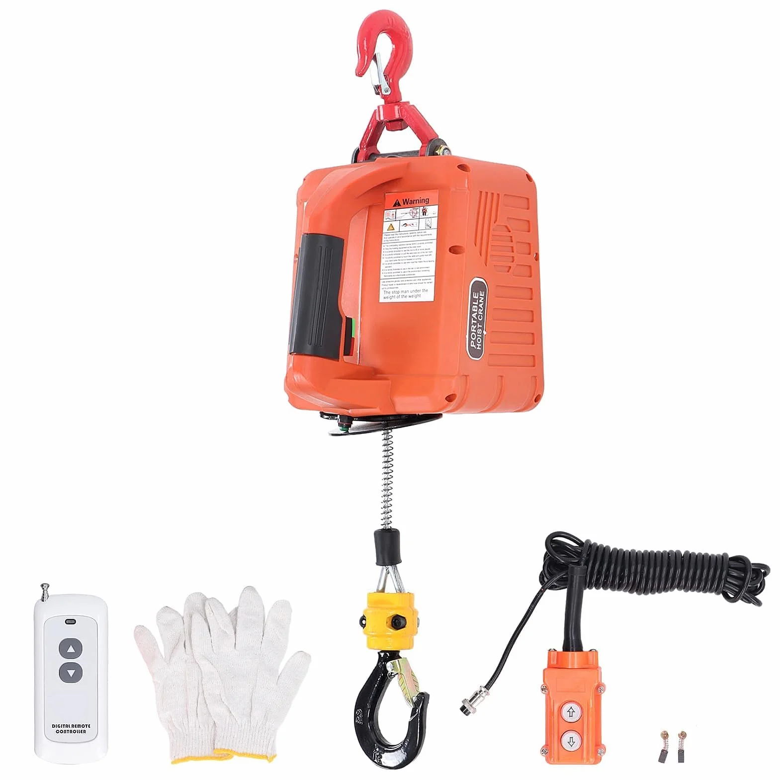 Elektryczna wciągarka linowa 500kg 1100lb z bezprzewodowym pilotem 7.6m