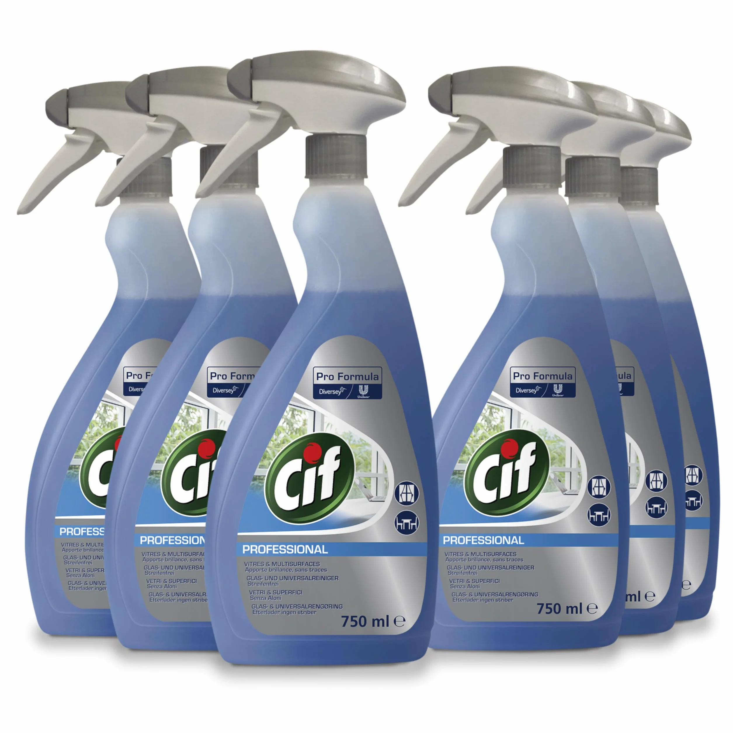 Cif Professional 7517903 Środek Czyszczący, 6 x 750 ml