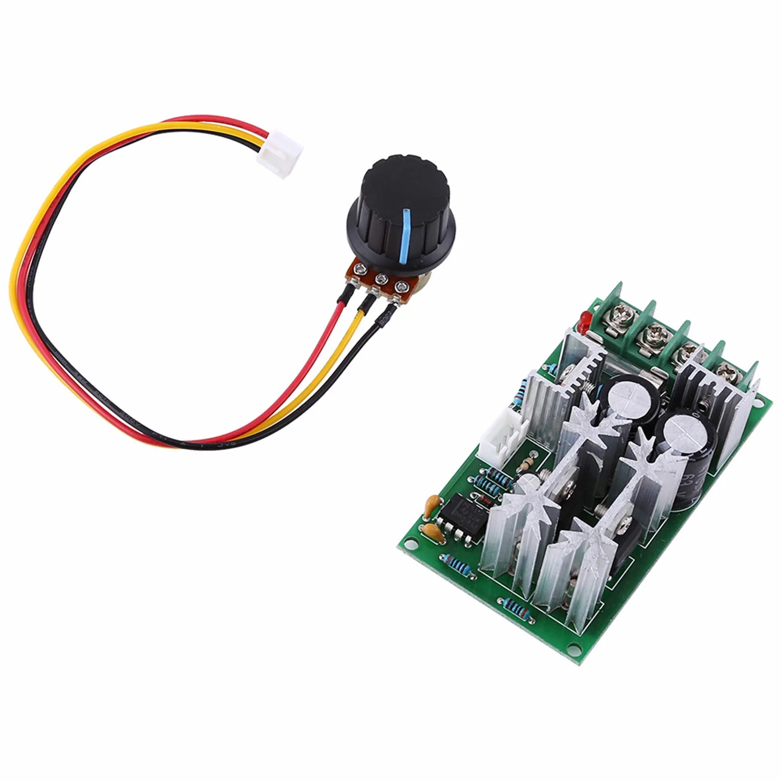 20A DC 10-60 V Regulowany Potencjometr 12 V 300 W, Potencjometr 12 V. Regulator Napięcia 1200 W PWM Przełącznik Kontrolera Prędkości Silnika Poprzez regulację Prądu