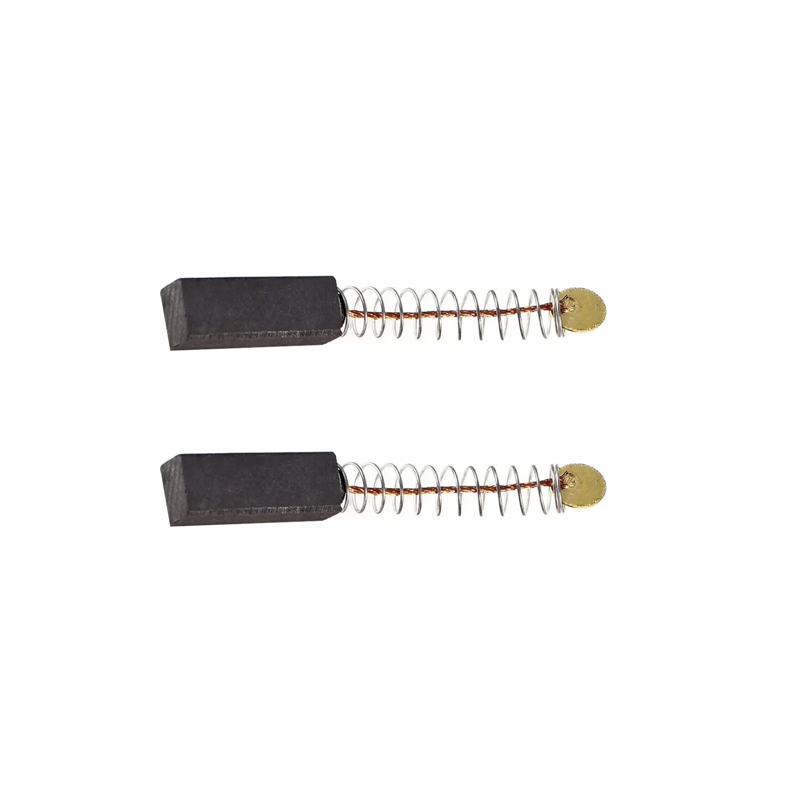 Szczotki węglowe [do silnika elektrycznego] - 19 mm x 7 mm x 6 mm/czarny złoty odcień / 2 szt