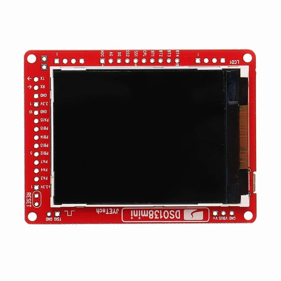 DollaTek Mini DIY cyfrowy oscyloskop zestaw SMD wstępnie lutowany 200 kHz 3,5 V-6 V DC z obudową