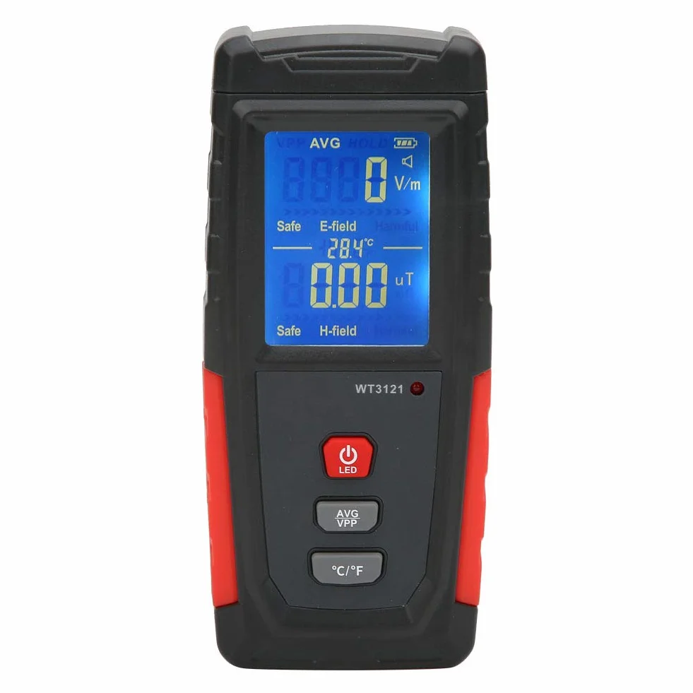 Elektrischer und magnetischer Strahlungsdetektor LCD Mini EMF Tester Messgerät Telefon Computer Elektromagnetischer Strahlungsdetektor
