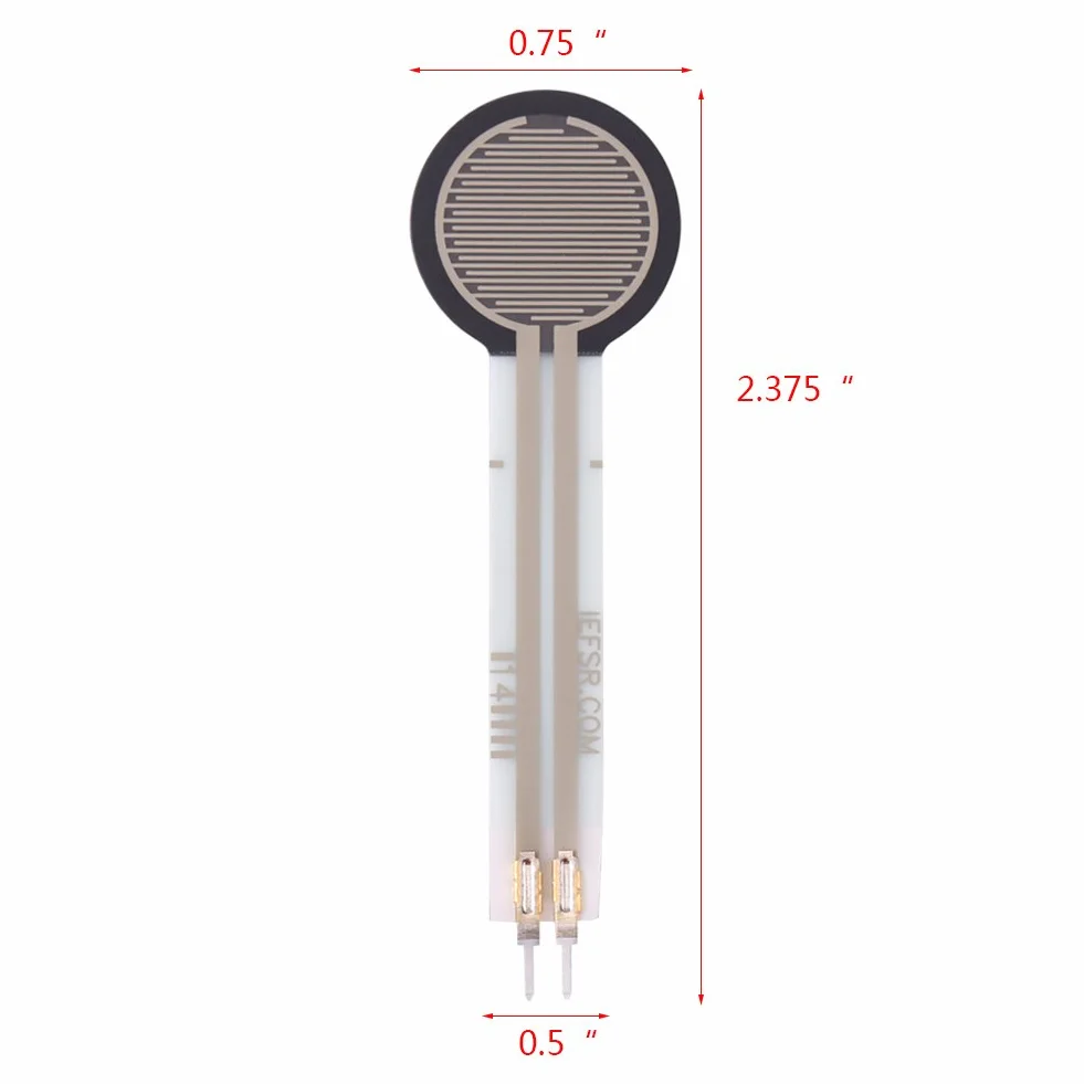 0,5 cala Dia Force Sensitive Resistor rezystor 0-10 kg