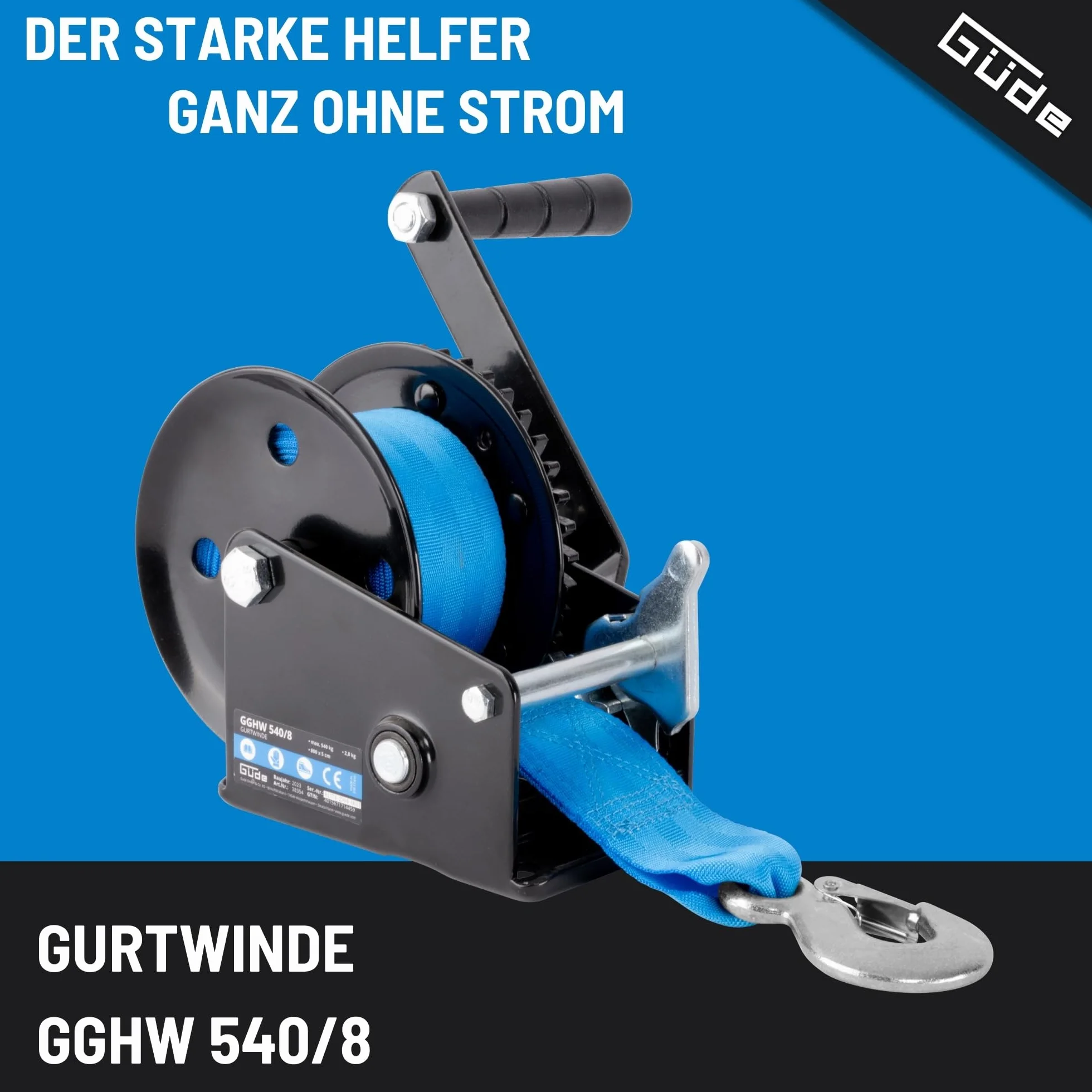 Güde Wciągarka GGHW 540/8 540 kg 8 m 5 cm