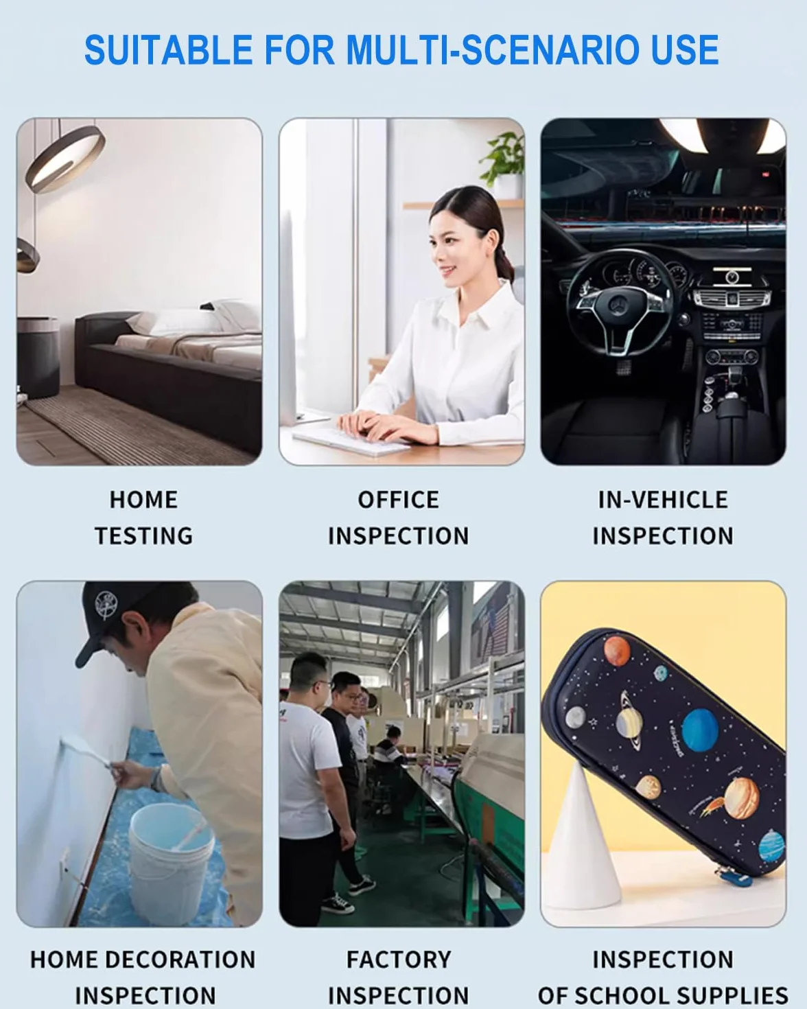 RISOON 5 w 1 inteligentny monitor jakości powietrza WiFi TVOC CO2 HCHO temperatura wilgotność