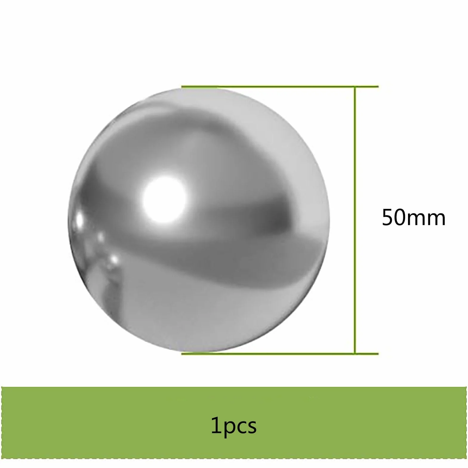 Kulki łożyskowe ze stali nierdzewnej, Kulki ze stali nierdzewnej, kulki łożyskowe 316L 50-50,8 mm, 1 szt., 50,8 mm(50mm)