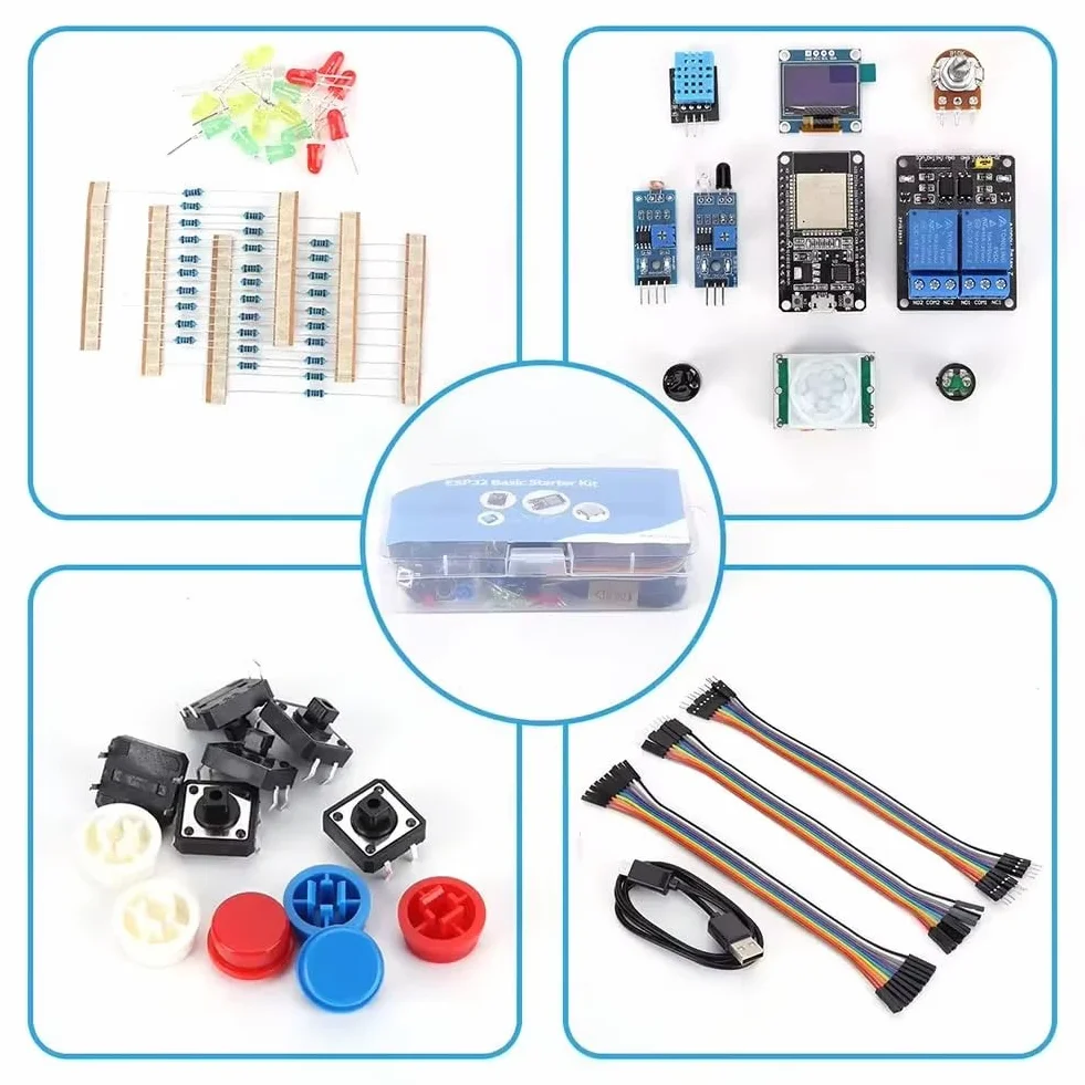 1 szt. ESP32 Podstawowy zestaw startowy ESP-32S WiFi Bluetooth Development Board Zestaw edukacyjny