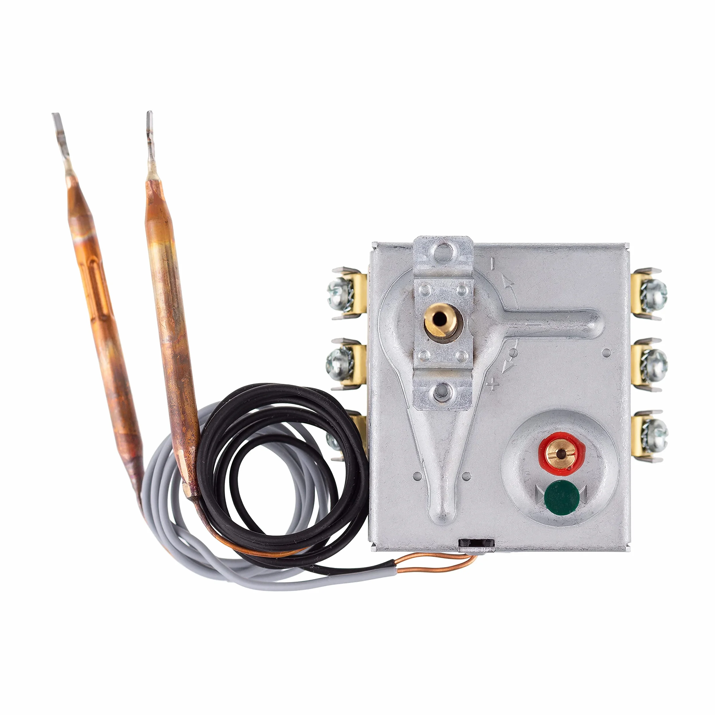 Rathgeber Termostat połączony z bezpiecznikiem termicznym typu RAC, ręczny reset termostat, trójfazowy 20 (30) A/400 V (7 – 77 °C / M4 x 8, 45°C)