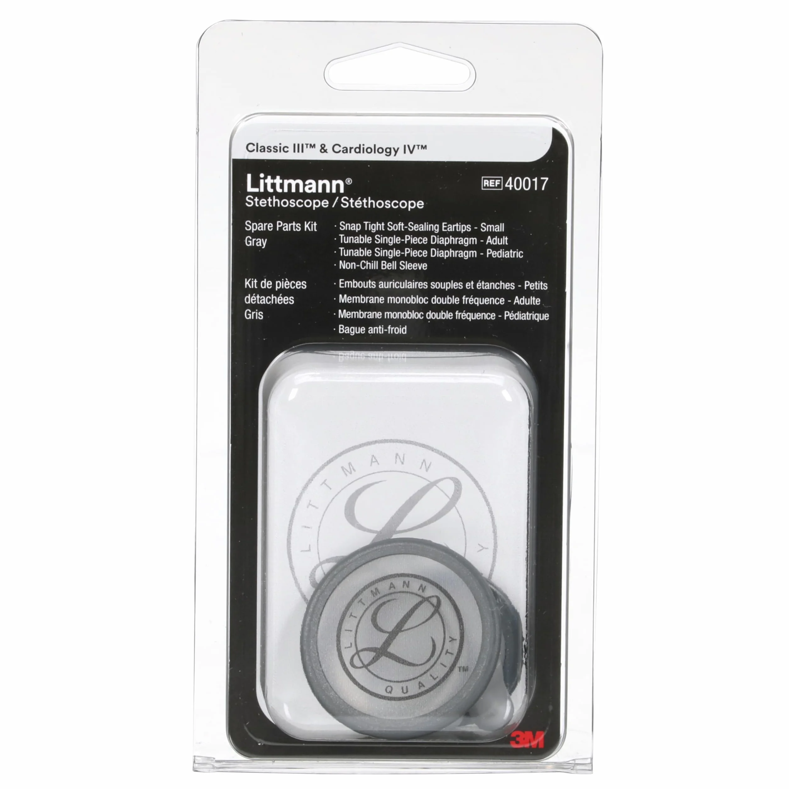 Littmann Classic III Cardiology IV Zestaw części szary 40017